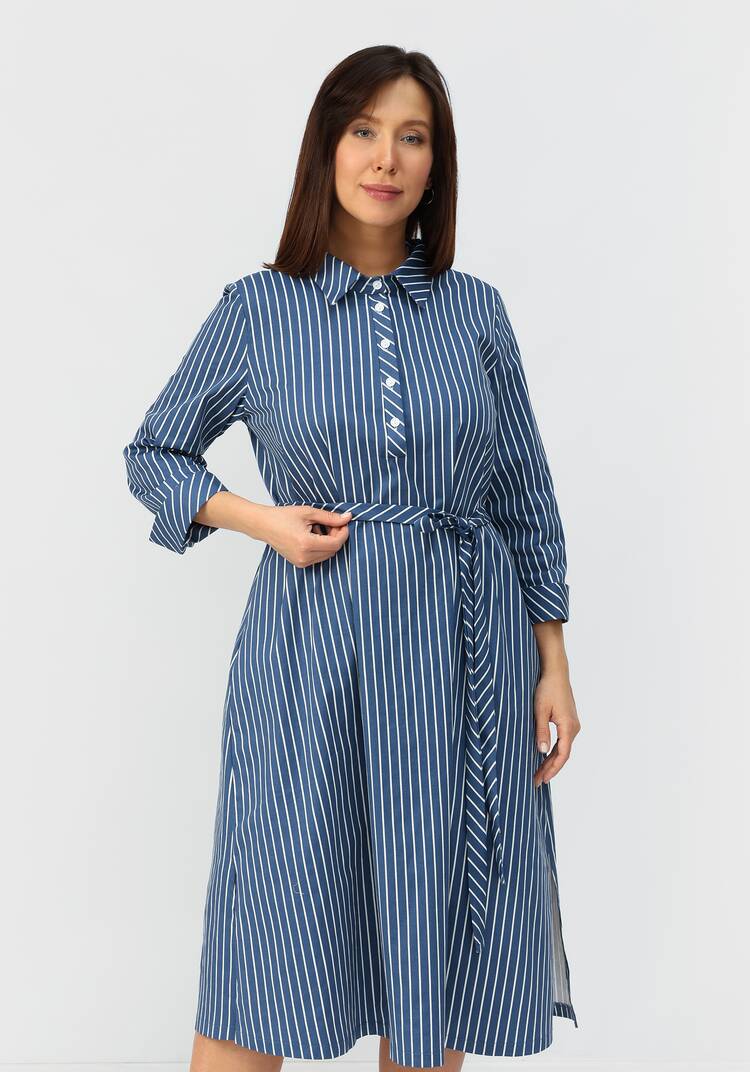 Платье-рубашка с отложным воротником шир.  750, рис. 2
