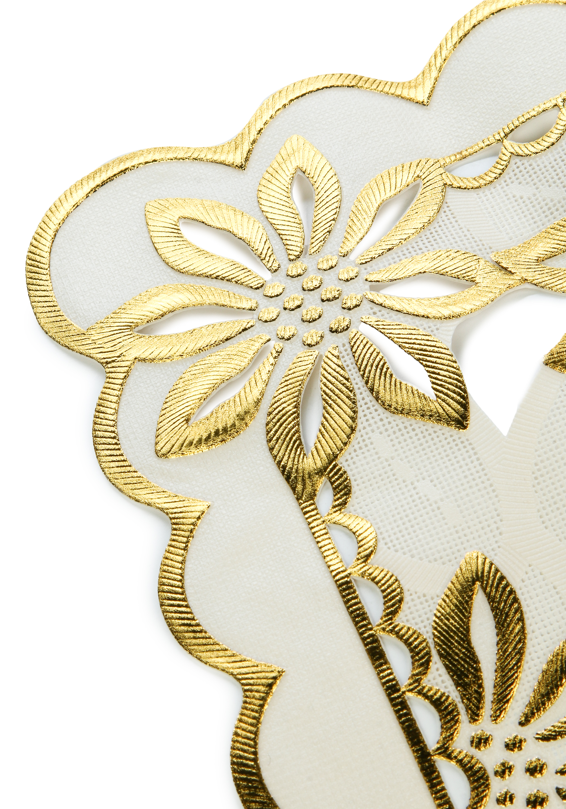 Салфетка ажурная "Золото", 2 шт. Колорит, цвет бежевый, размер 30*35 - фото 4