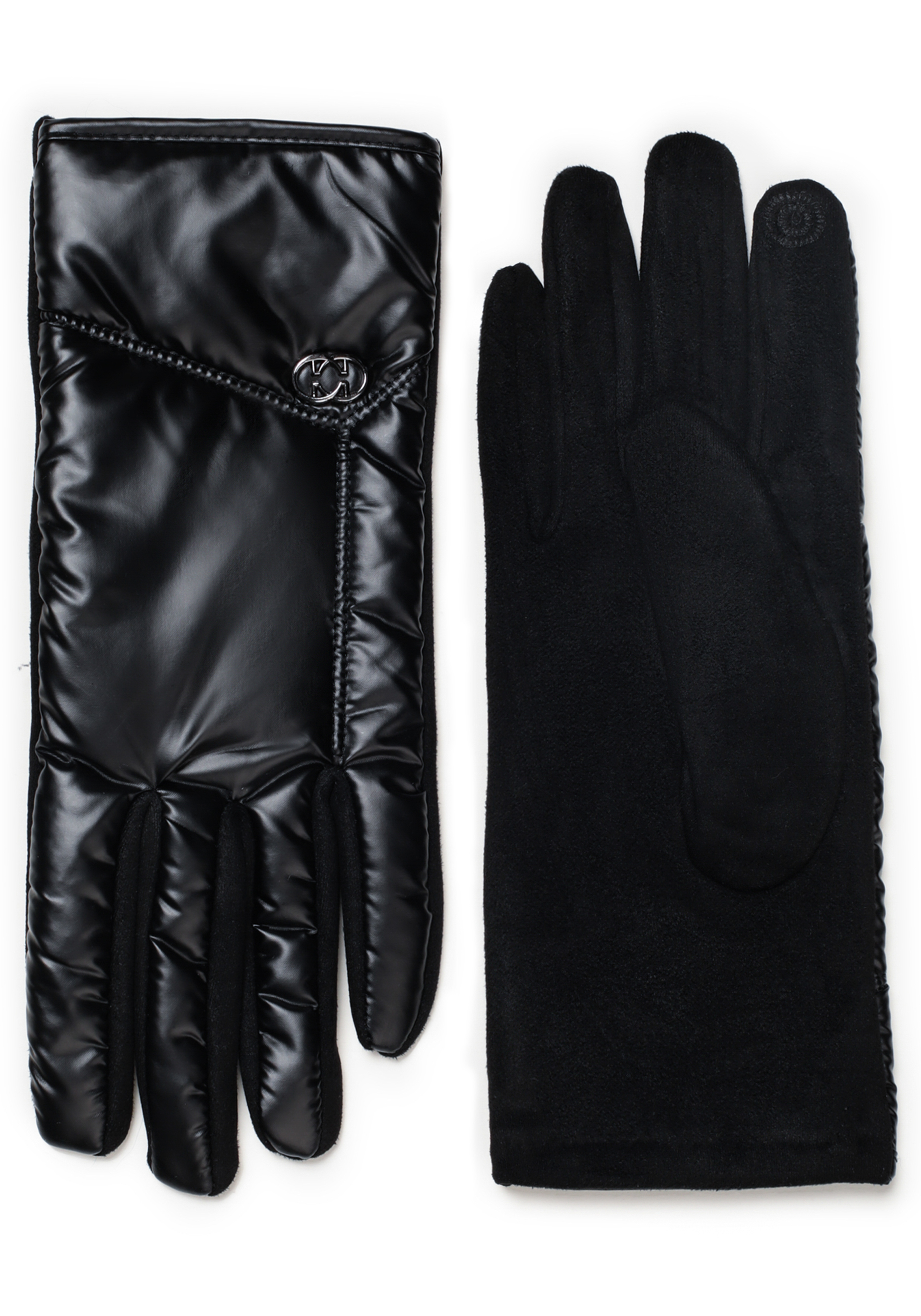 Перчатки женские "Прекрасная пора" Zolinger, цвет черный, размер one size - фото 2