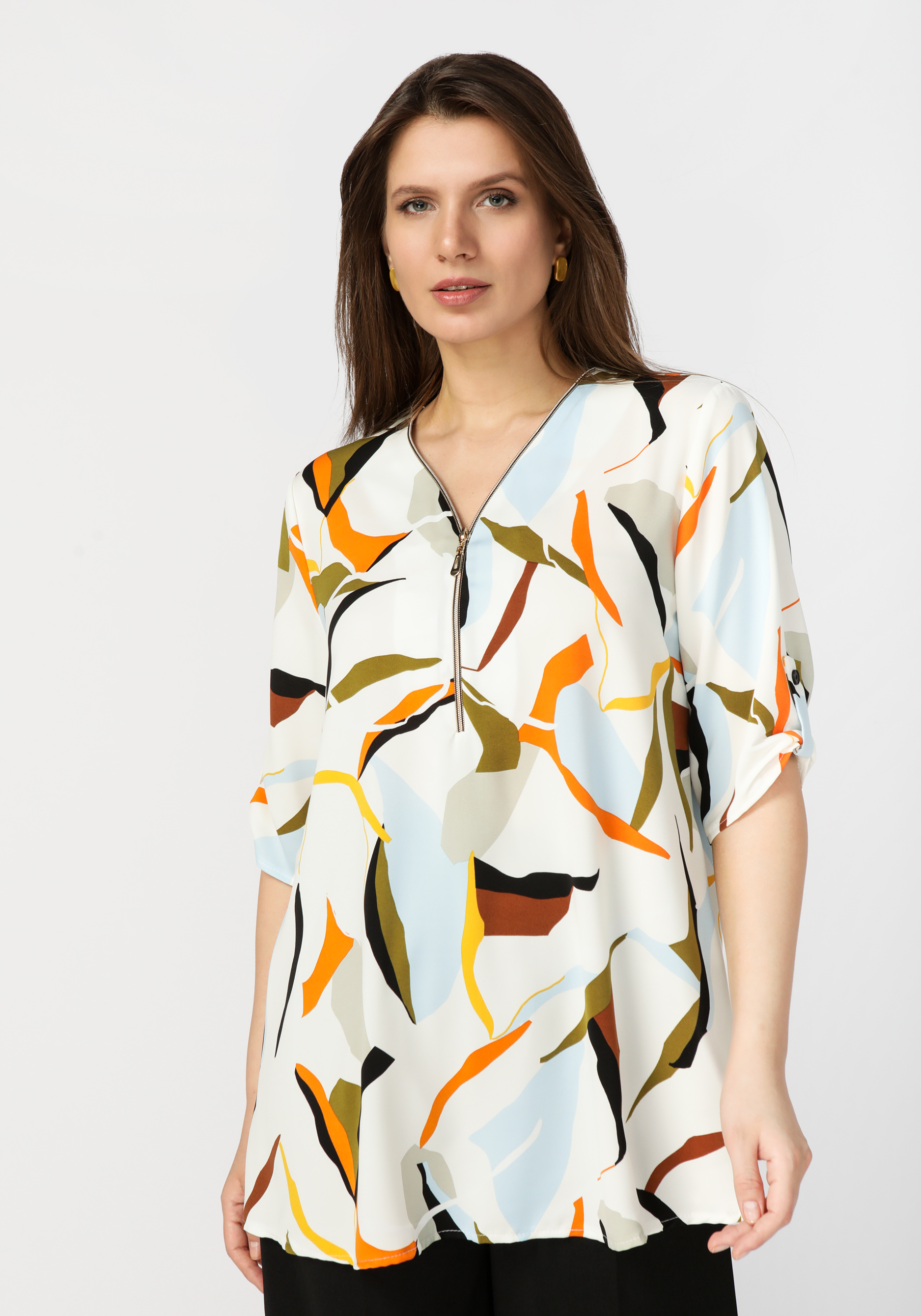 Блуза женская "Августа", размер 50, цвет белый - фото 1