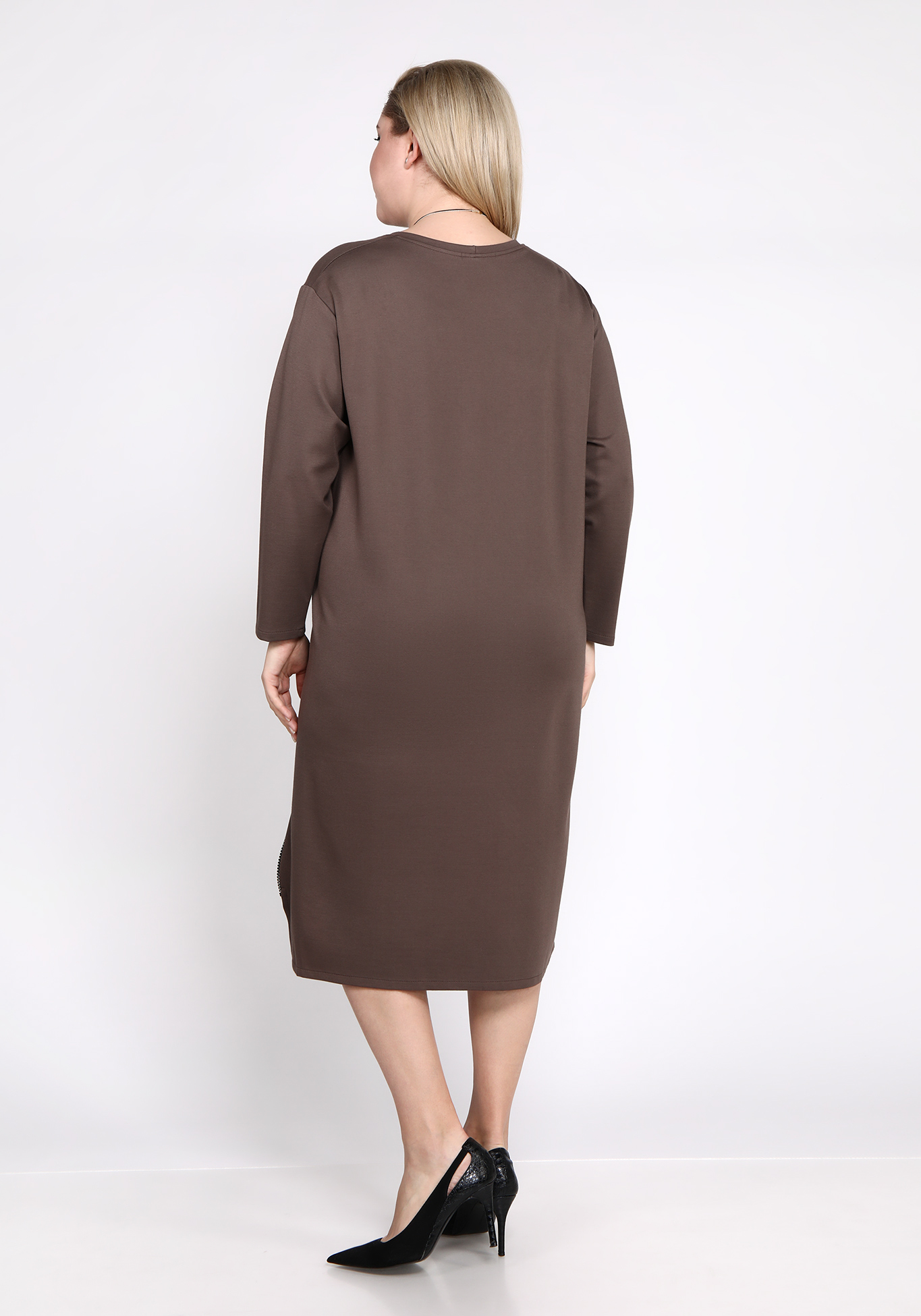 Платье-туника с кулоном "Амели" Julia Weber, размер 48, цвет чёрный - фото 8