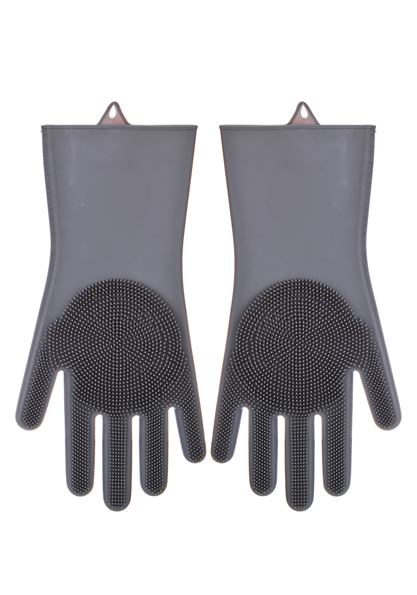 Силиконовые перчатки, 1 пара AGNESS, цвет коралловый