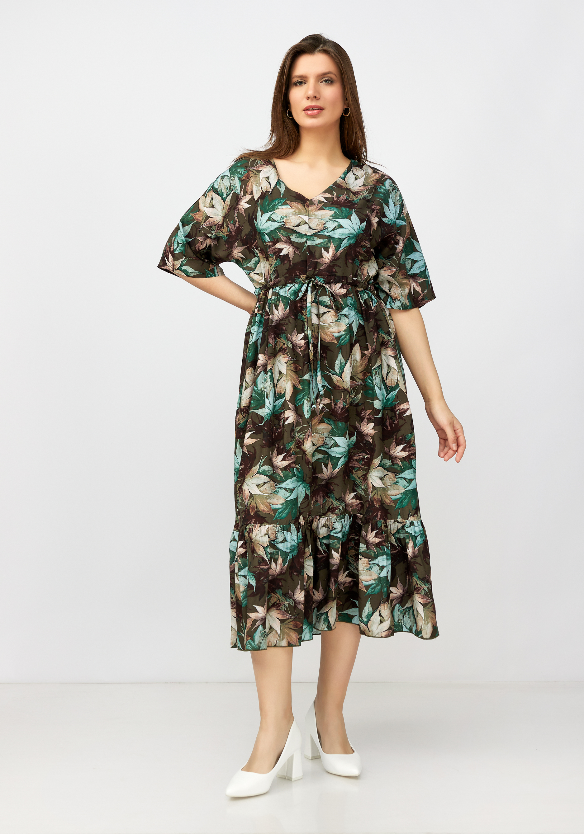 Платье женское "Лейла" Синель, размер 60, цвет мультиколор - фото 1