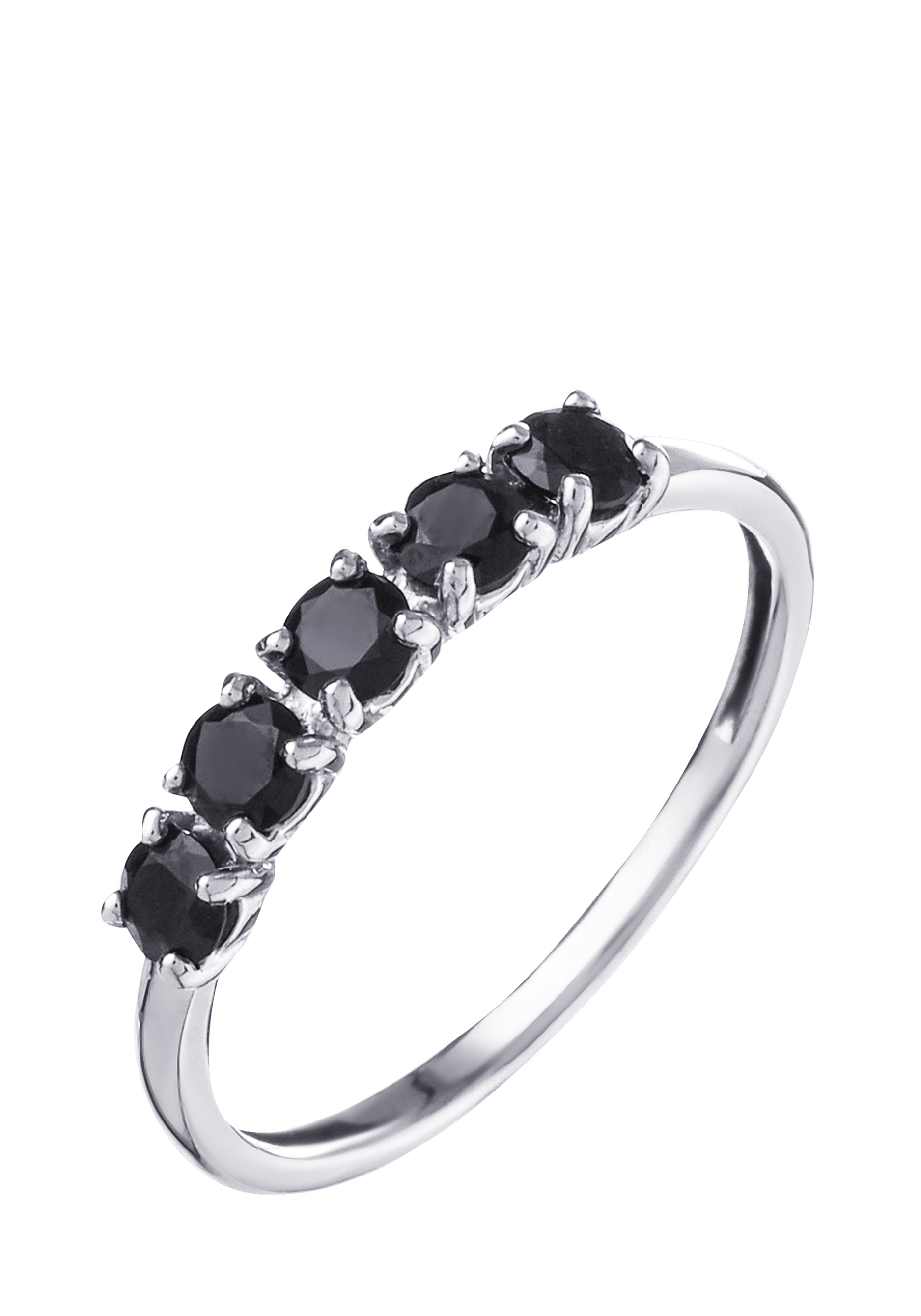 Кольцо серебряное "Чувственная классика" Nouvelle, цвет черный, размер 19