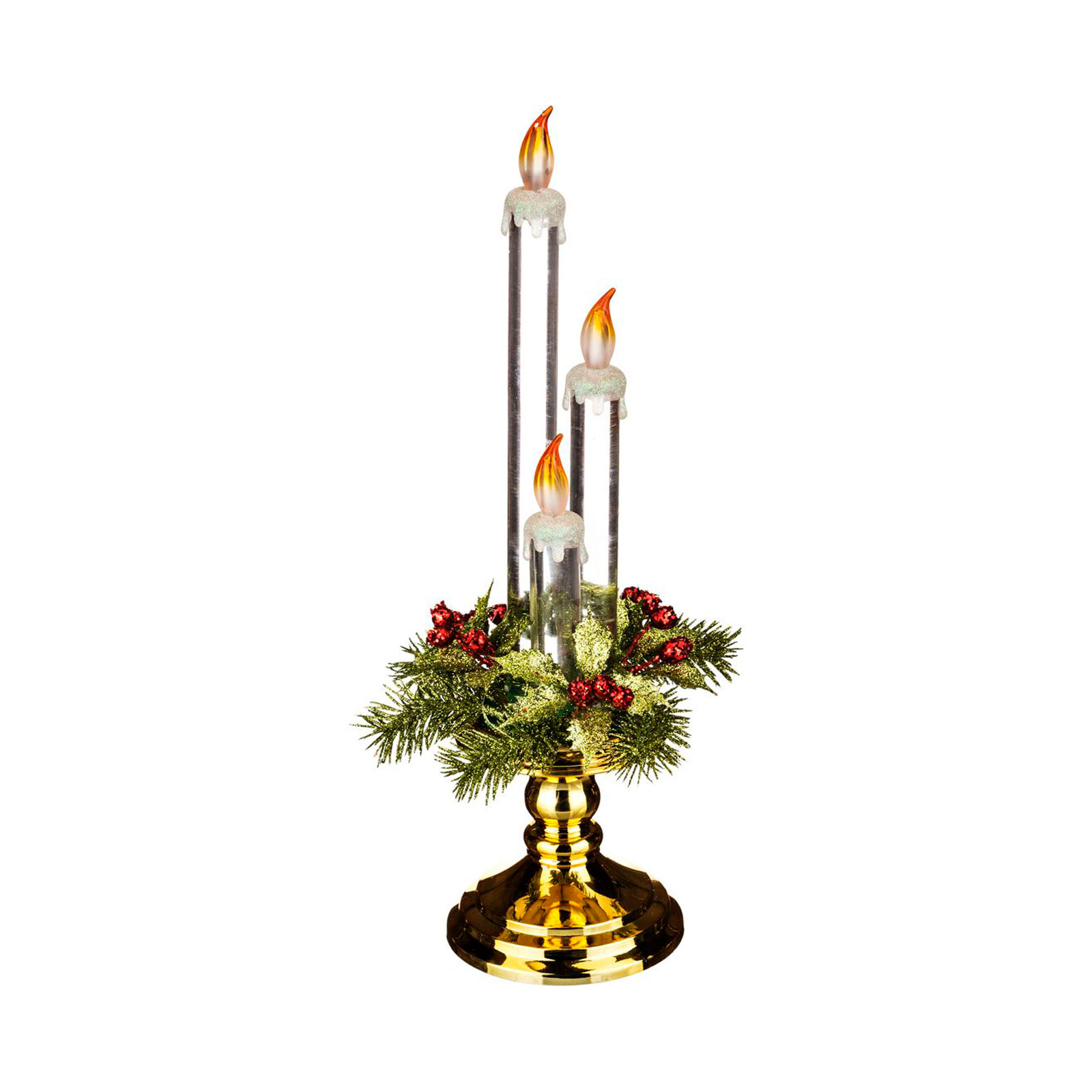 Фигурка с подсветкой "Три свечи" Lefard, цвет красный - фото 2