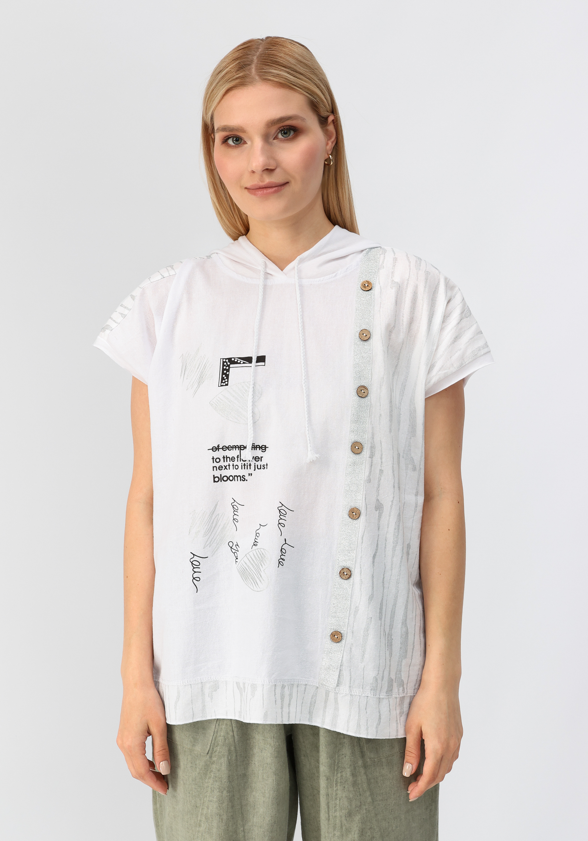 Блуза "Римма" Alina Collection, размер 60, цвет белый - фото 4