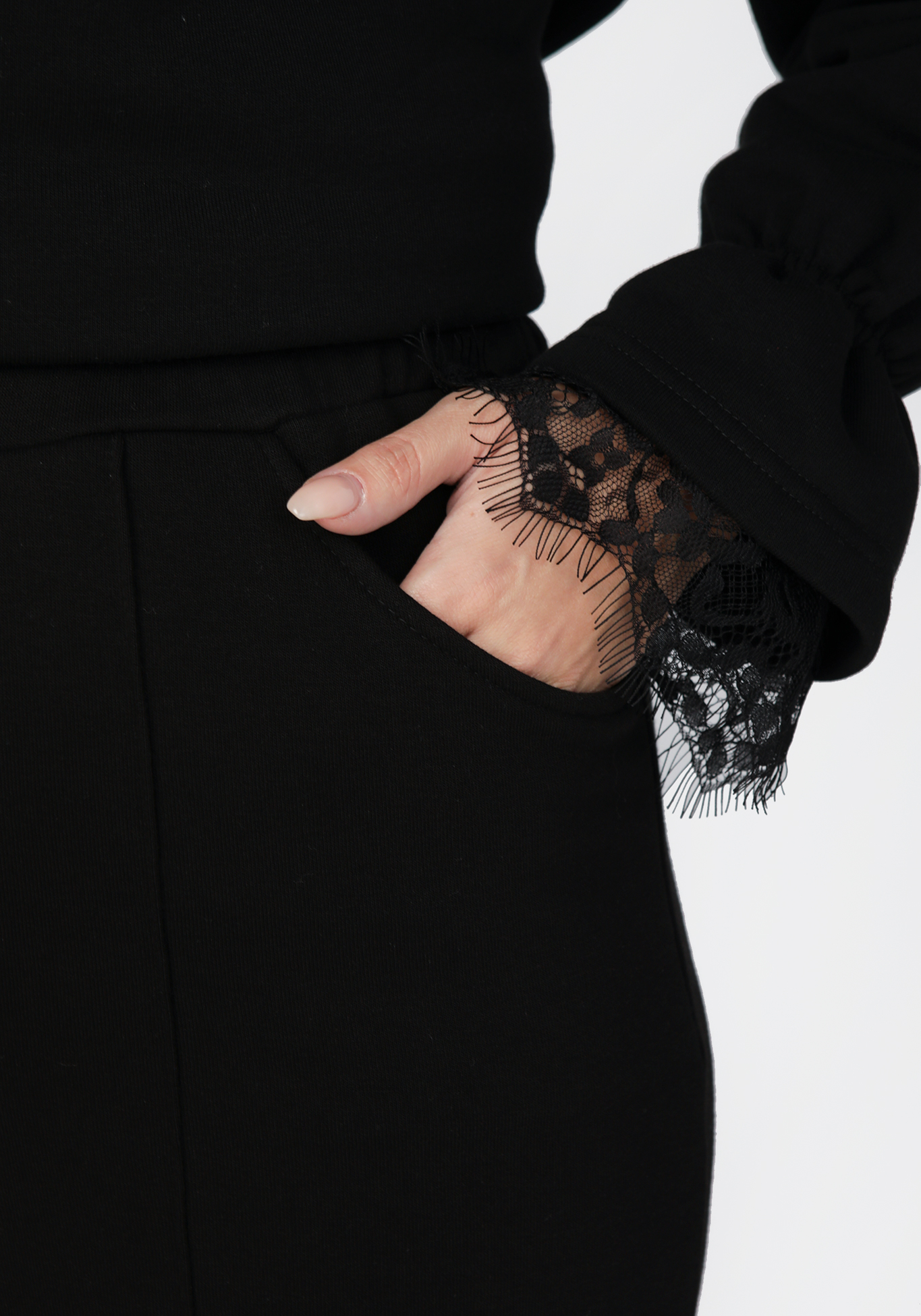 Брюки широкие с накладными карманами сзади VeraVo, размер 50, цвет черный - фото 5