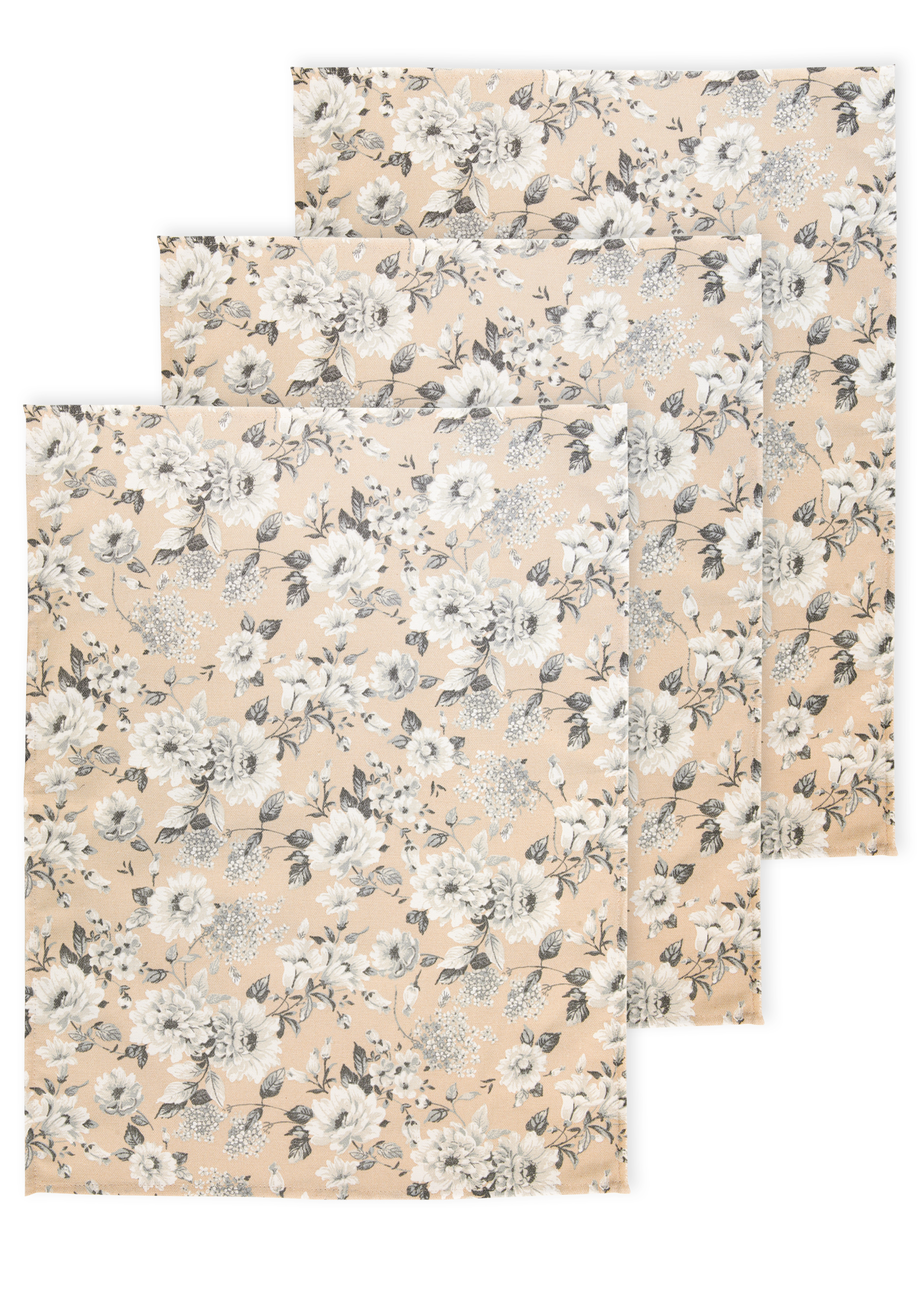 Полотенца "Белый цветок", 3 шт. Василиса, размер 47*61