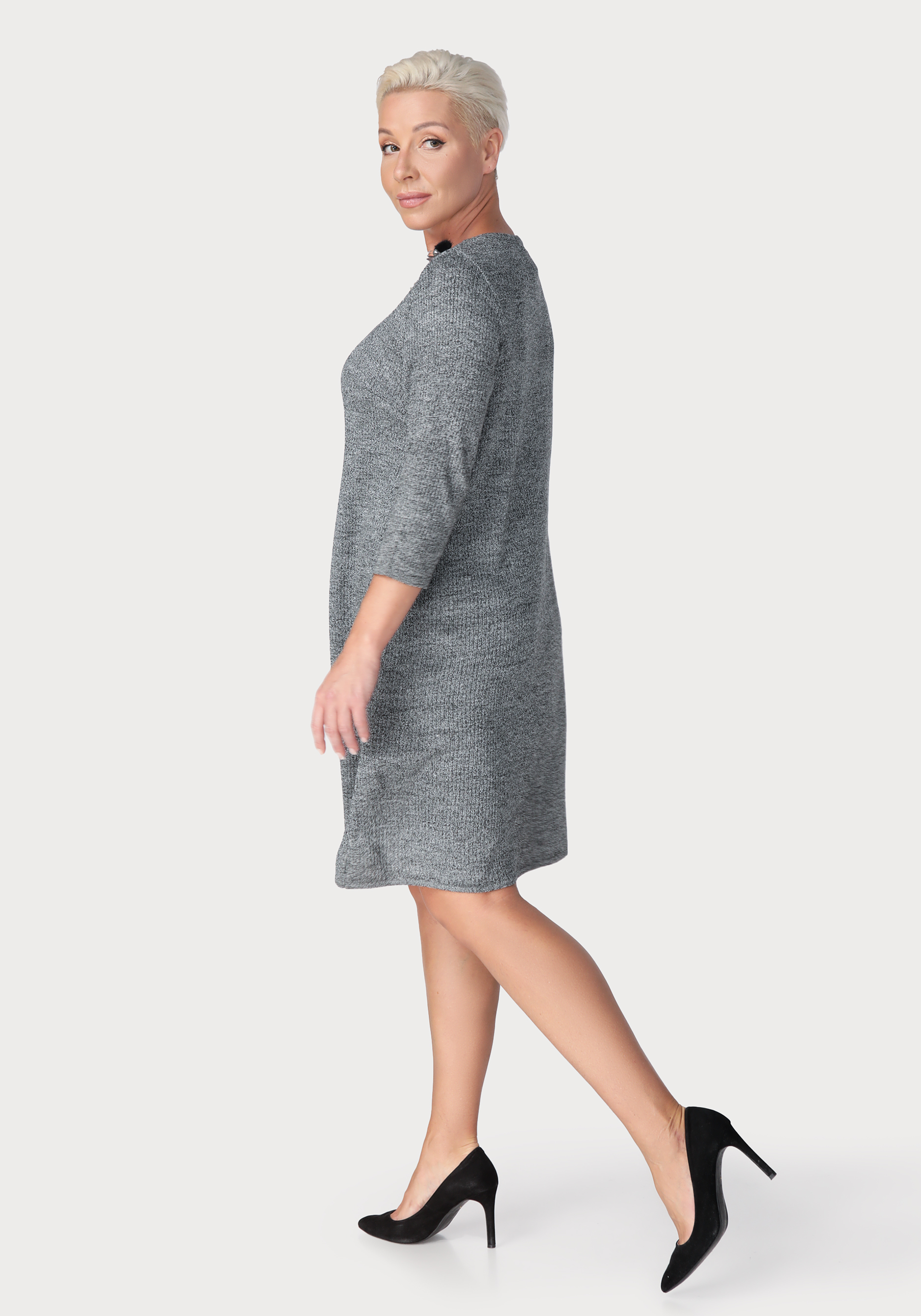 Платье женское «Розалия» Sakton, цвет серый, размер 56 - фото 3