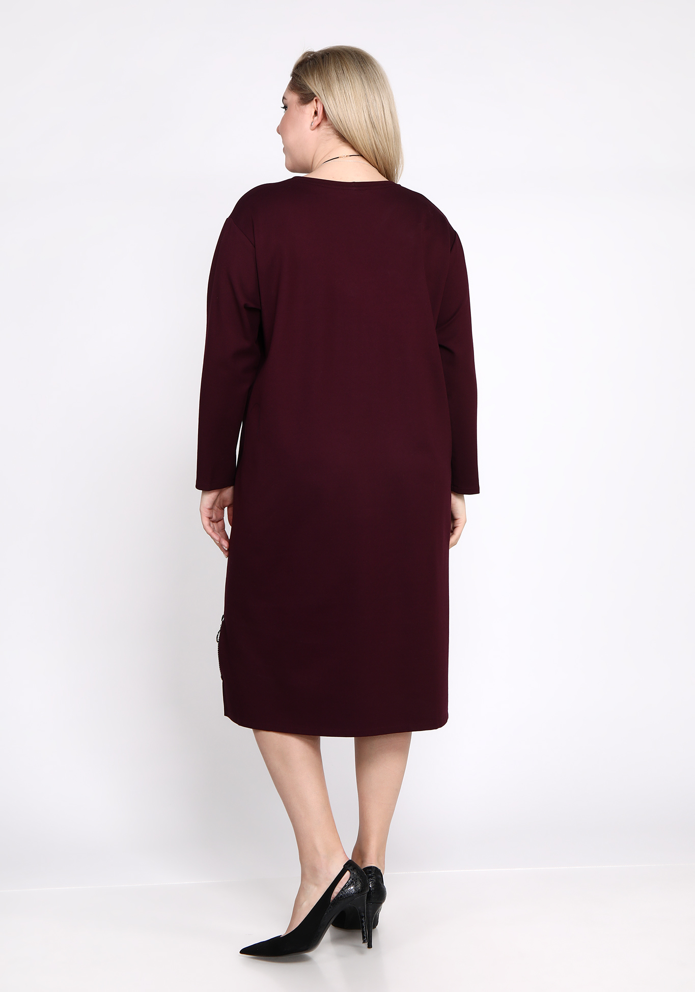 Платье-туника с кулоном "Амели" Julia Weber, размер 48, цвет чёрный - фото 4