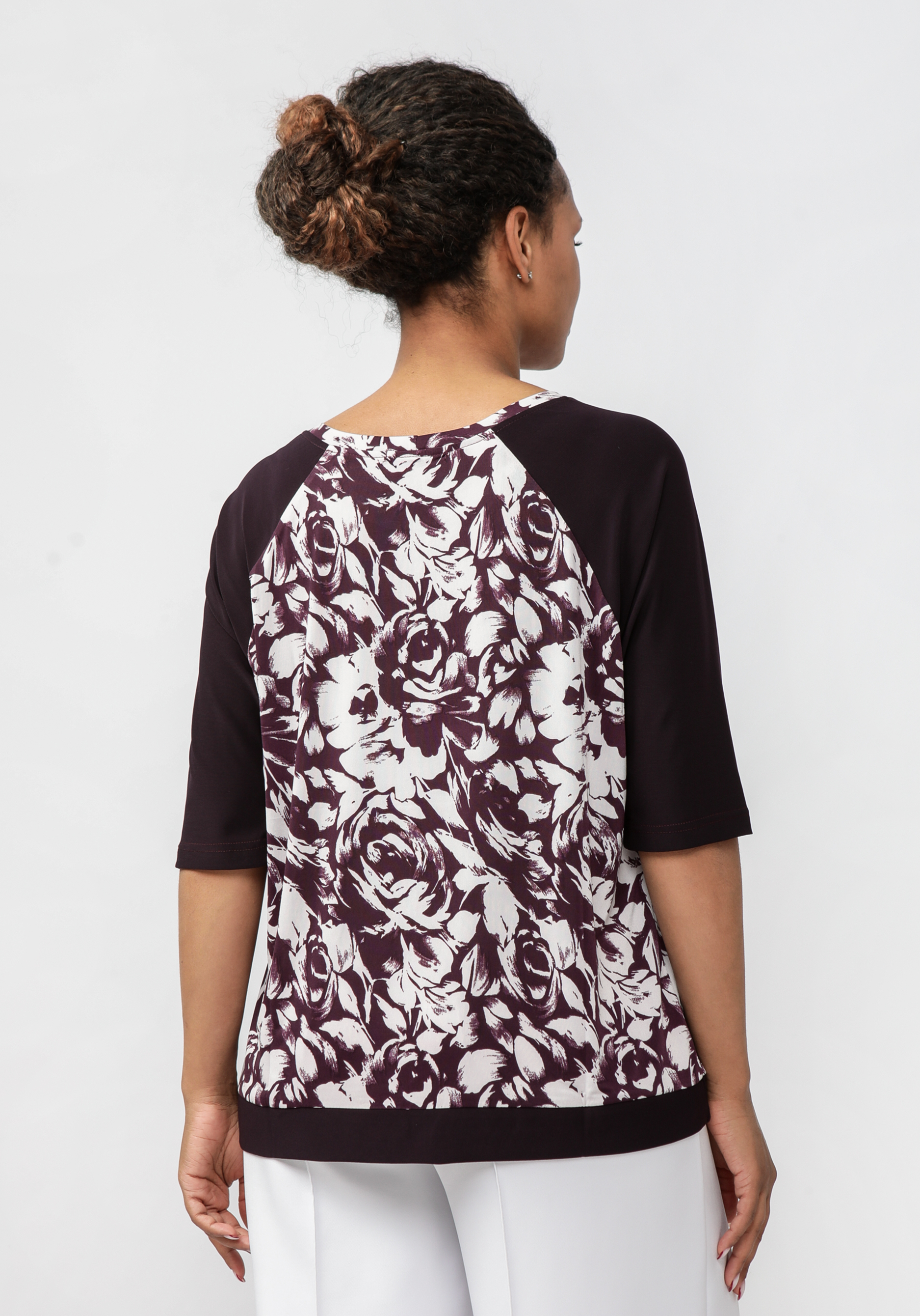 Блуза "Жансулина" Синель, цвет фиолетовый, размер 46 - фото 3