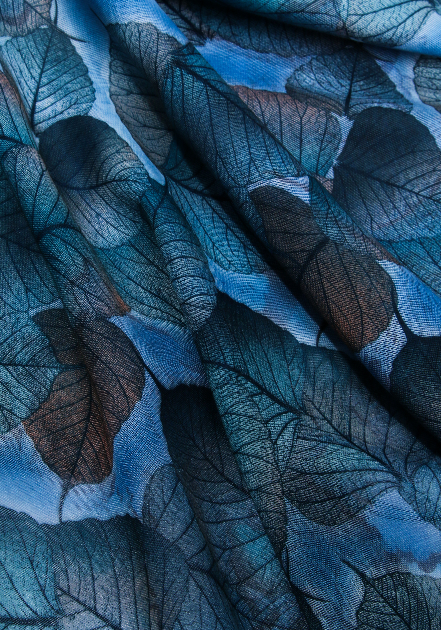 Палантин женский "Листья на ветру" Orhida, цвет фиолетовый, размер 180х70 - фото 10