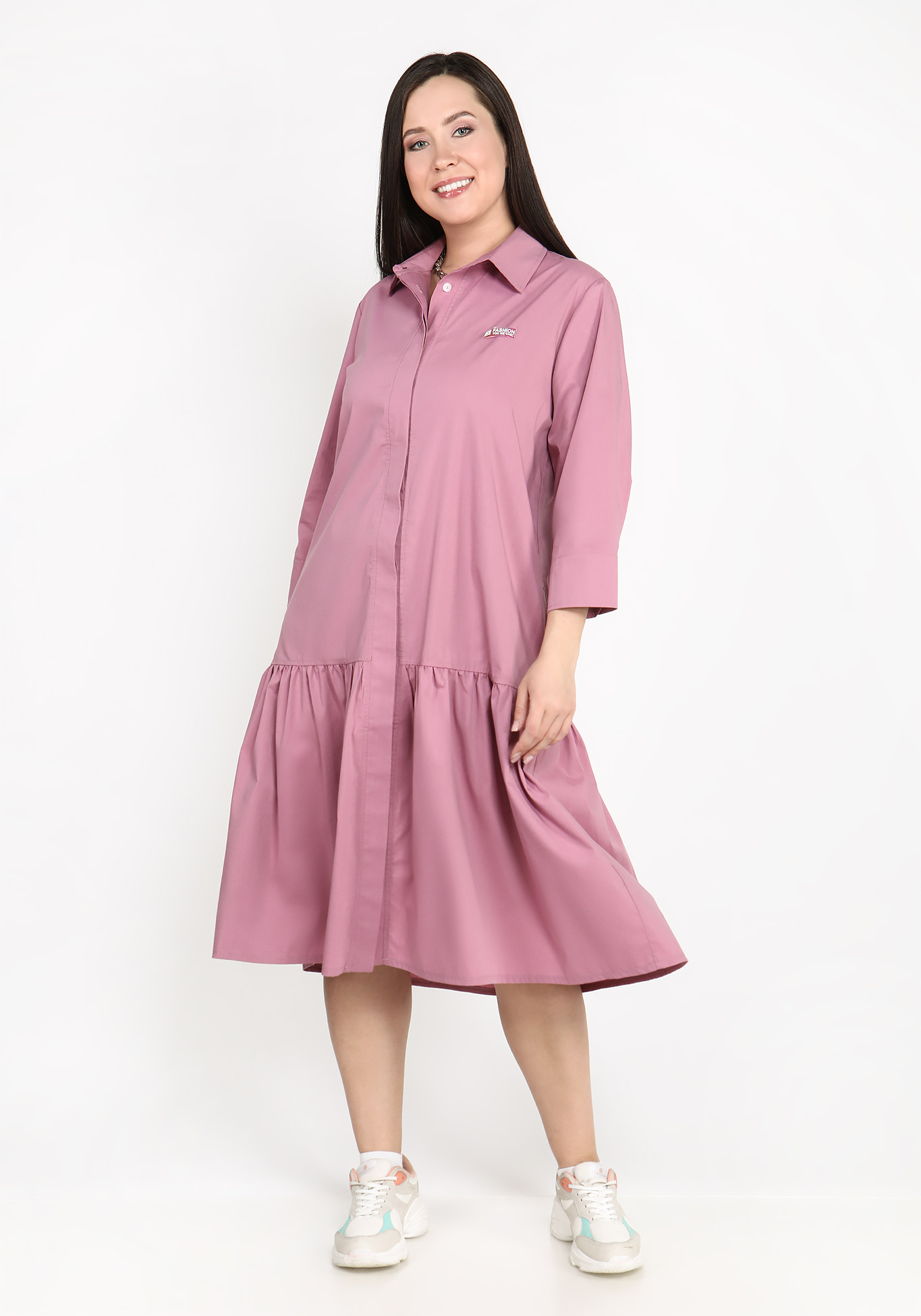 Платье "Необыкновенная легкость" Lomara, размер 48, цвет хаки - фото 10
