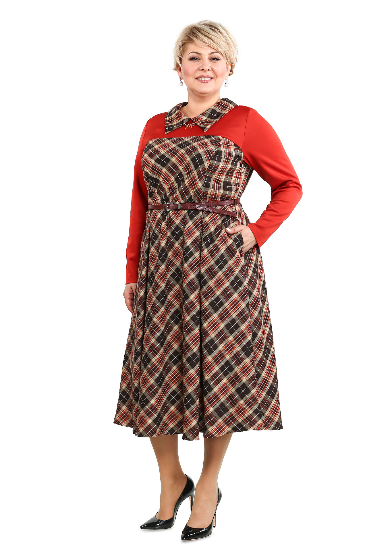 Платье "звездная походка" Sarah Morenberg, размер 48, цвет оливковый - фото 8