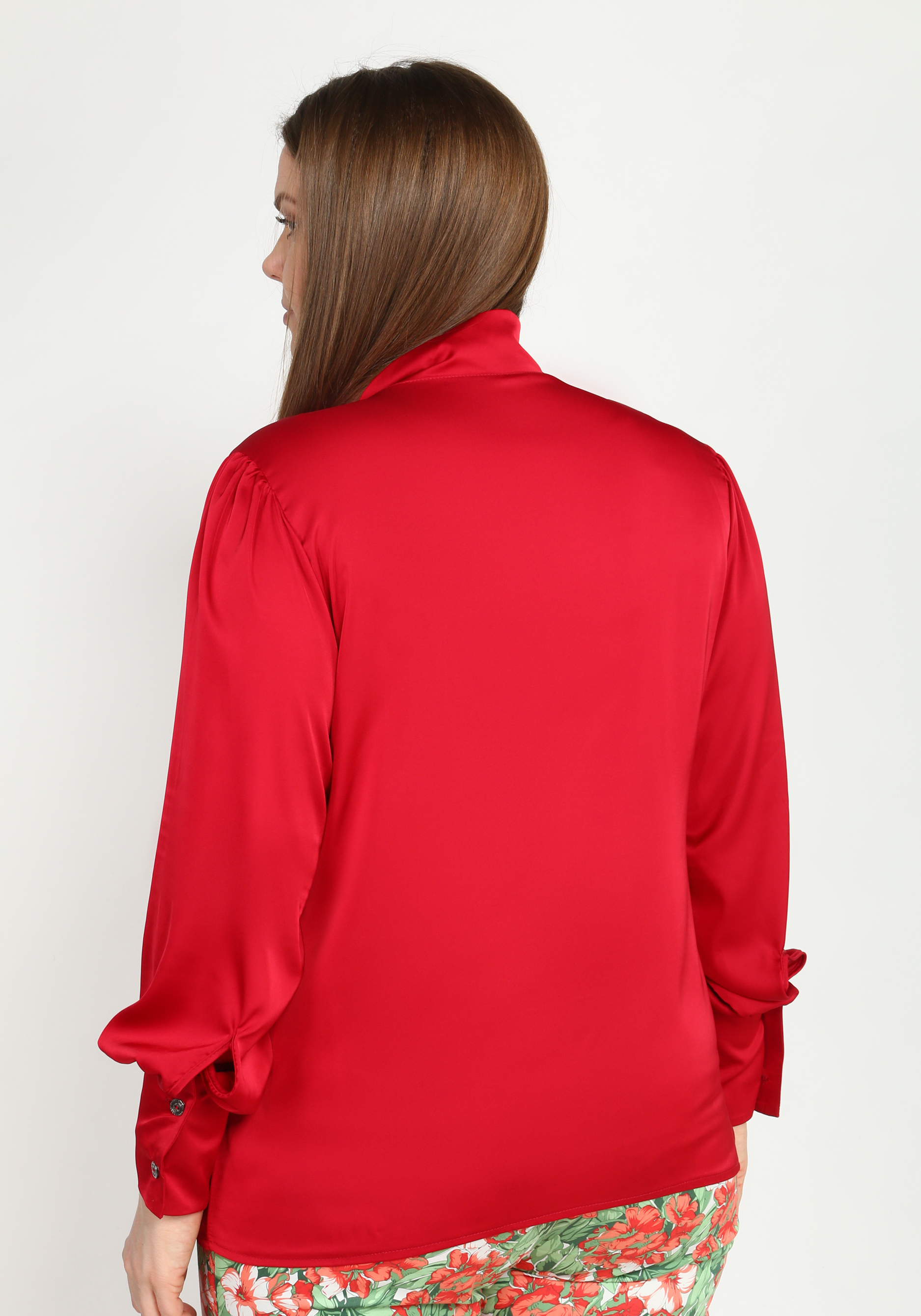 Блуза "Итальянская Романтика", размер 48, цвет красный - фото 10