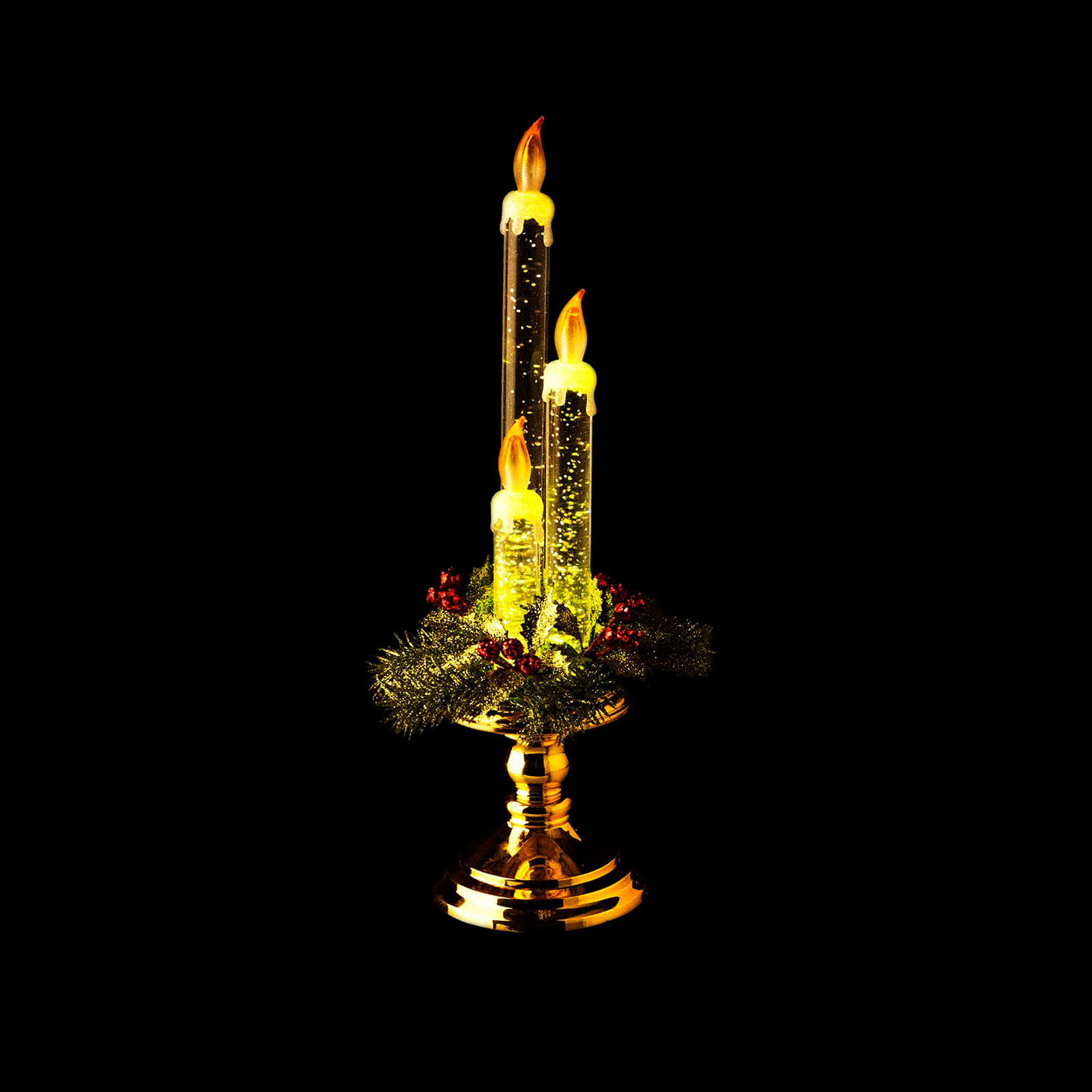 Фигурка с подсветкой "Три свечи" Lefard, цвет красный - фото 3