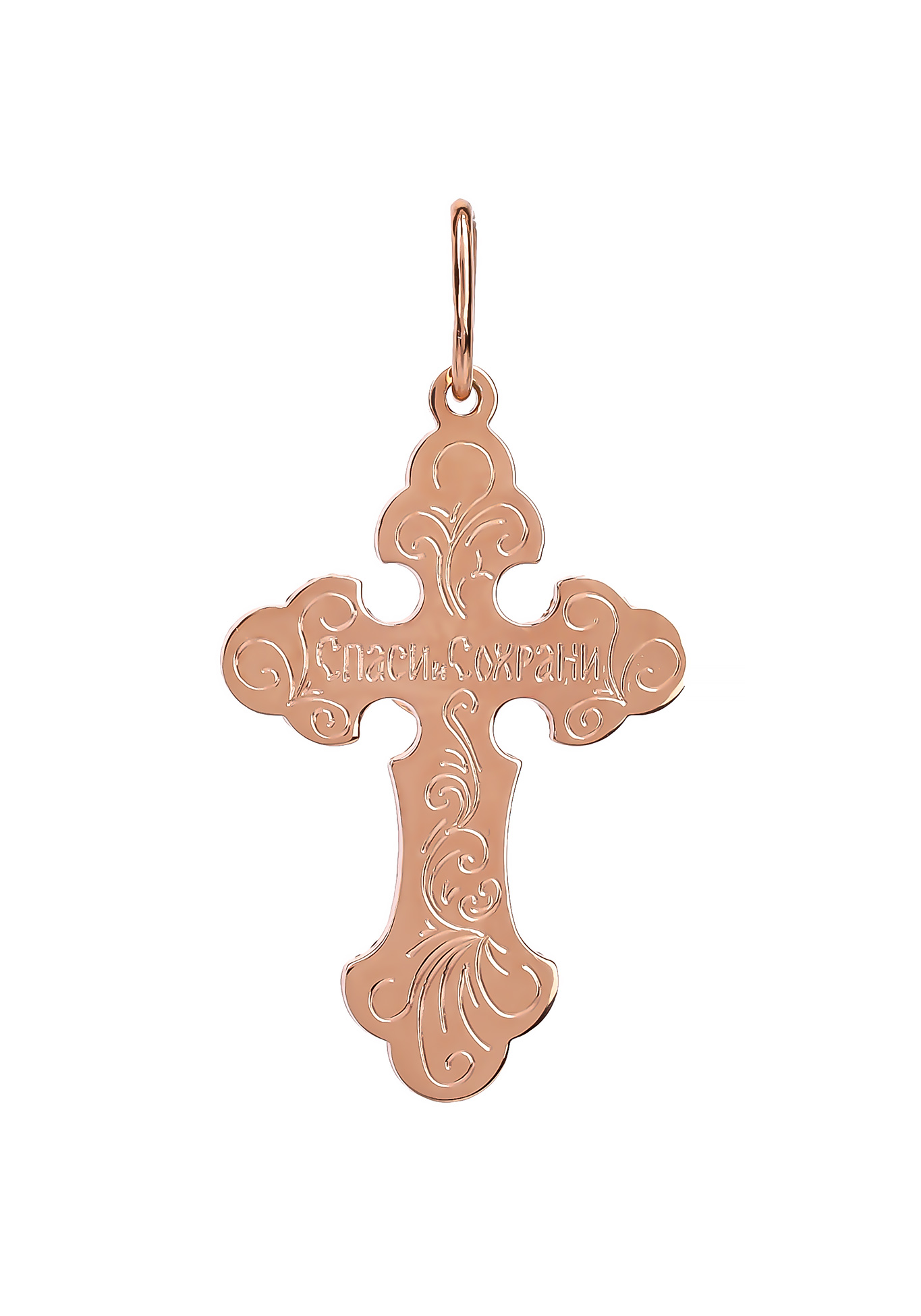 Подвеска-крест серебряная «Иисус» Бриллианит. Серебряная линия - фото 2