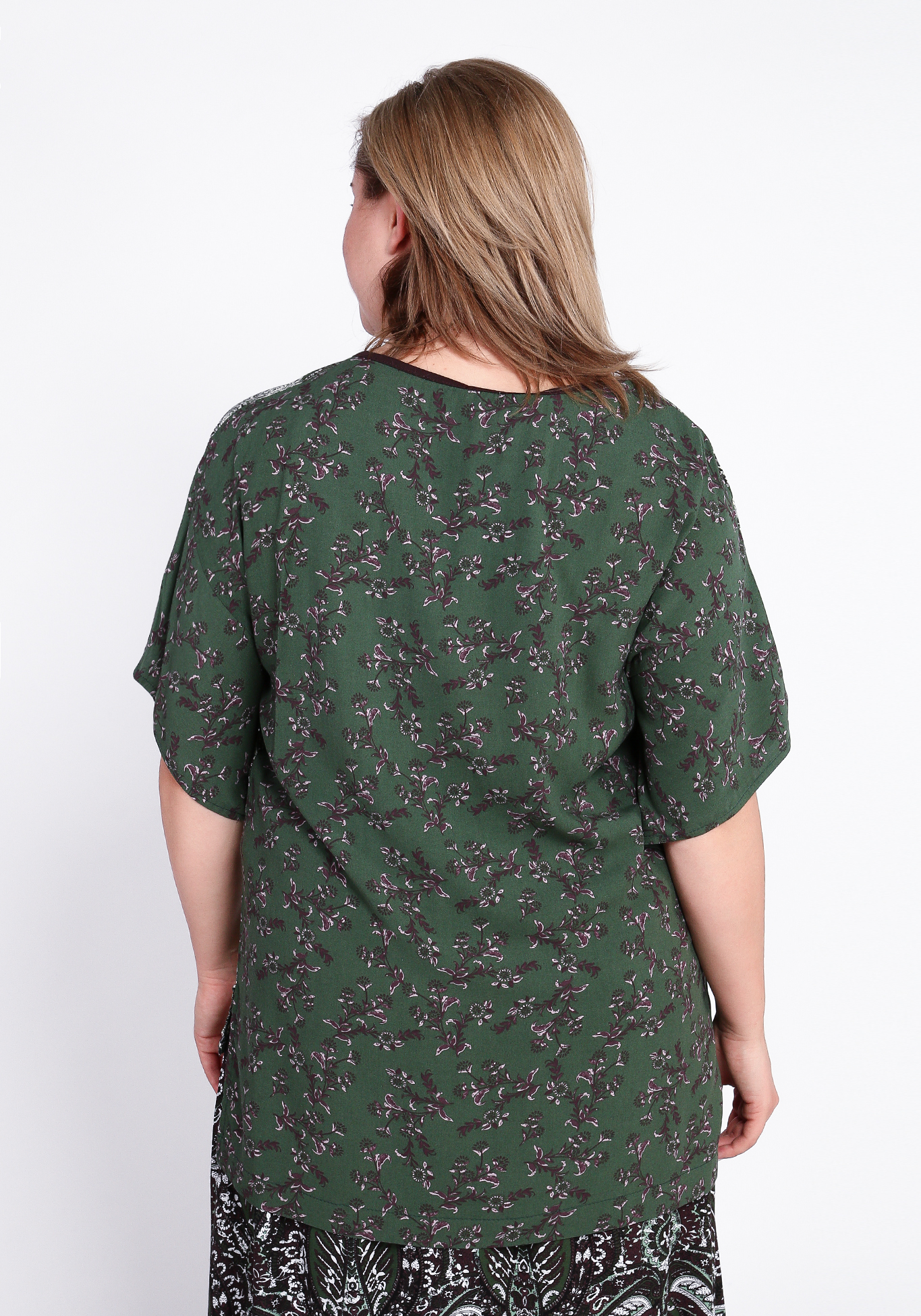 Блуза "Свобода стиля" Синель, размер 48, цвет зеленый - фото 6