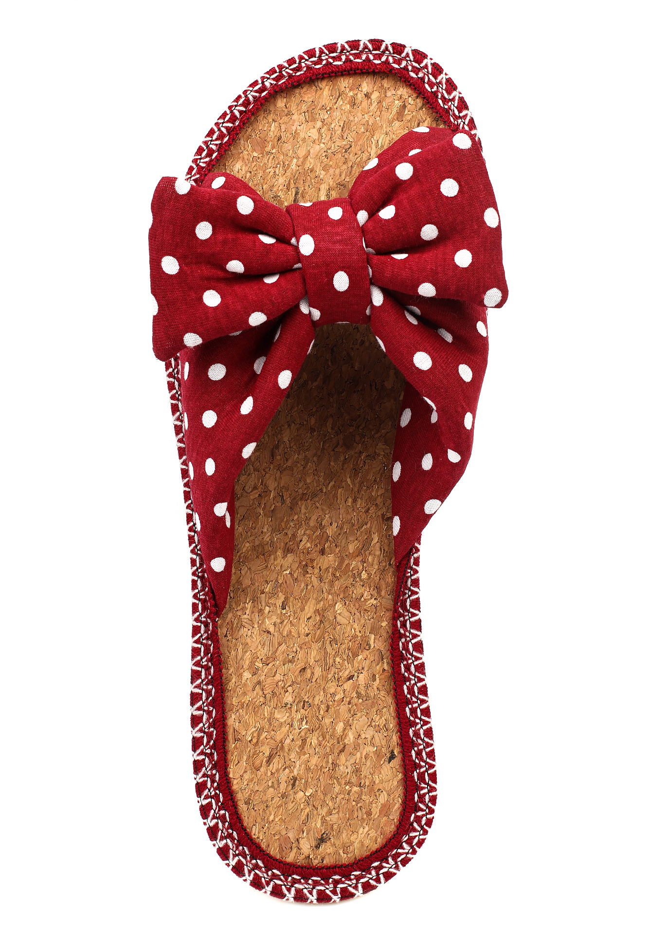 Тапочки женские "Модный горошек", цвет красный, размер 36 - фото 4