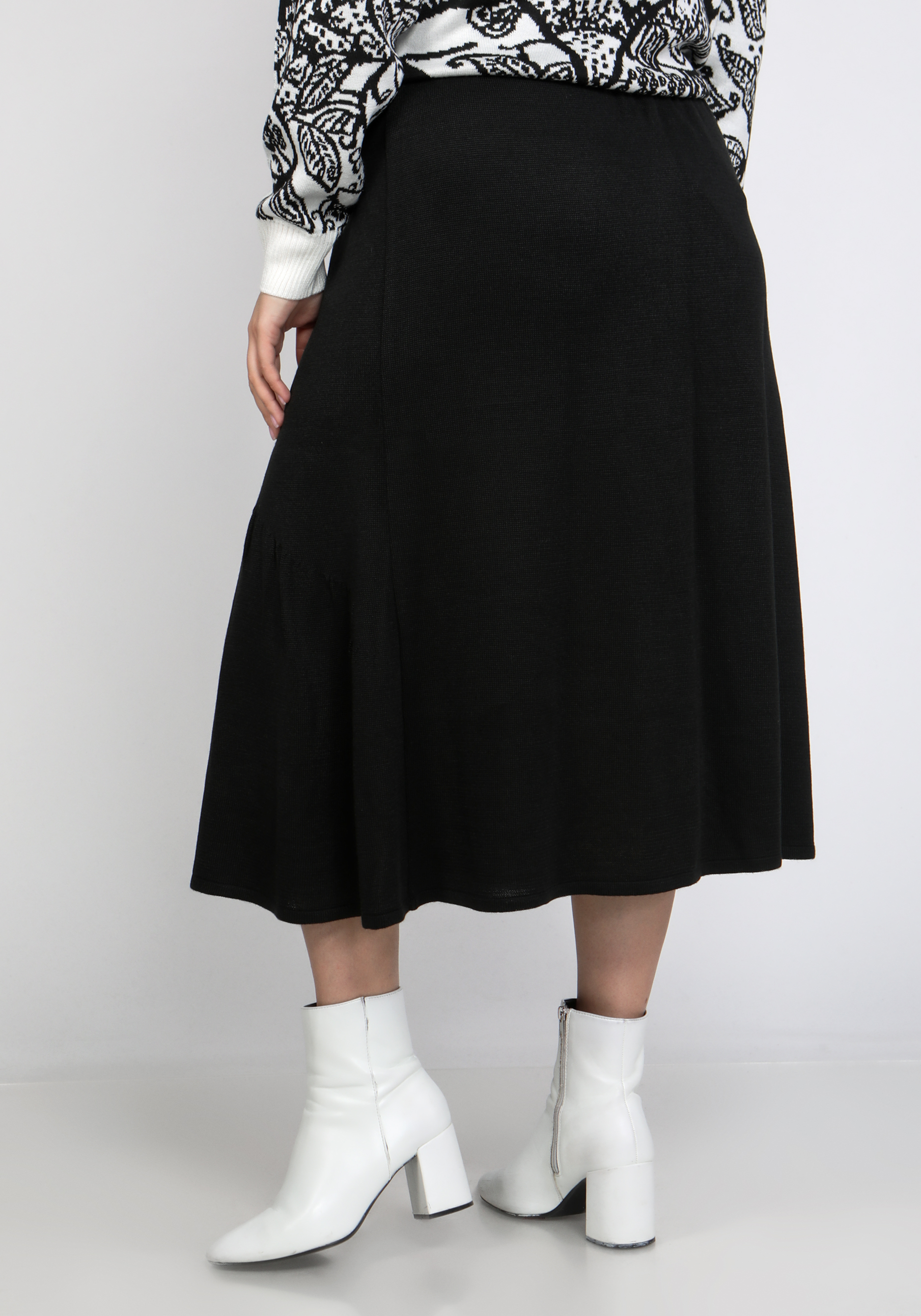 Юбка с воланом Vivawool, размер 48, цвет темно-серый - фото 4