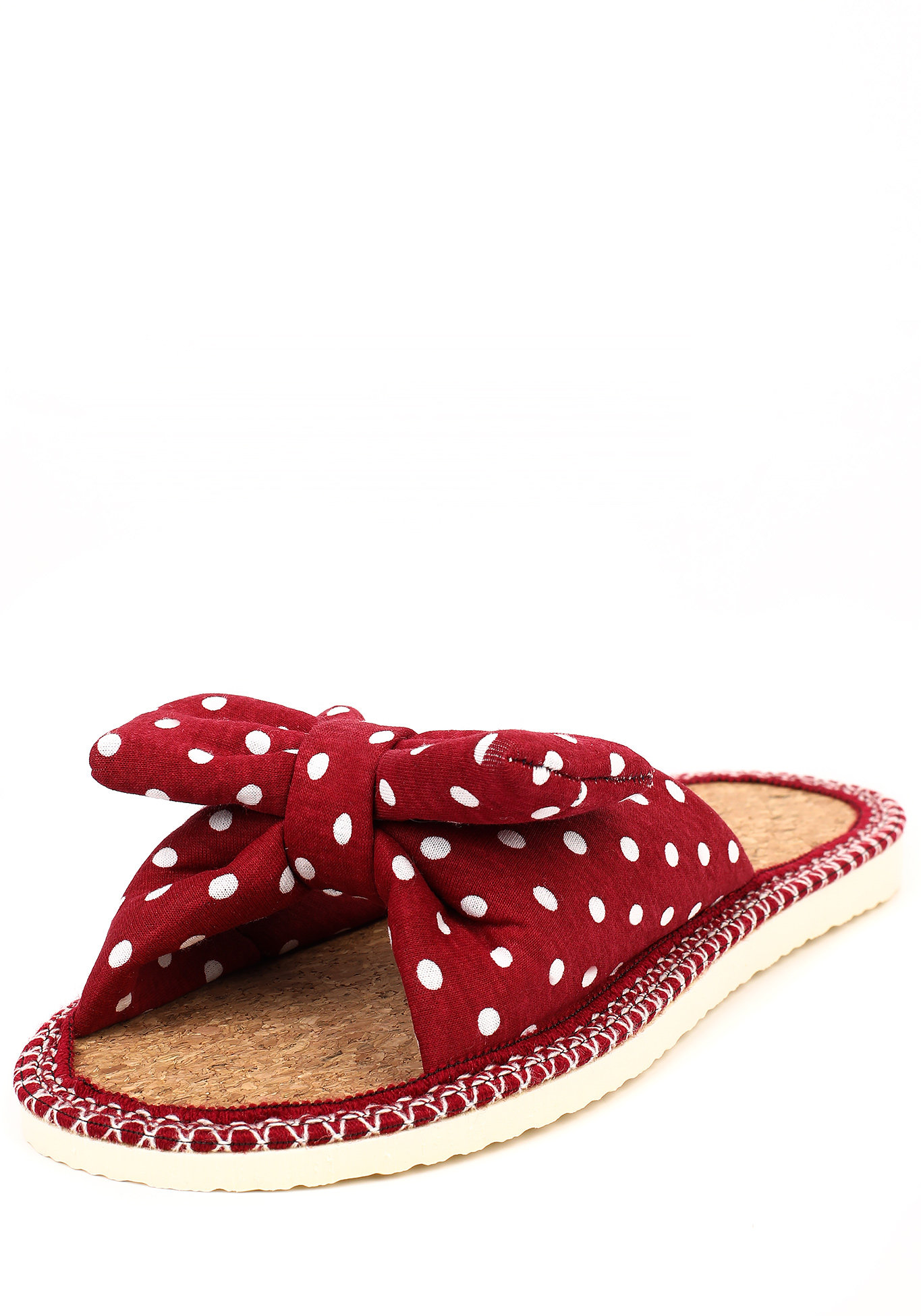 Тапочки женские "Модный горошек", цвет красный, размер 36 - фото 1