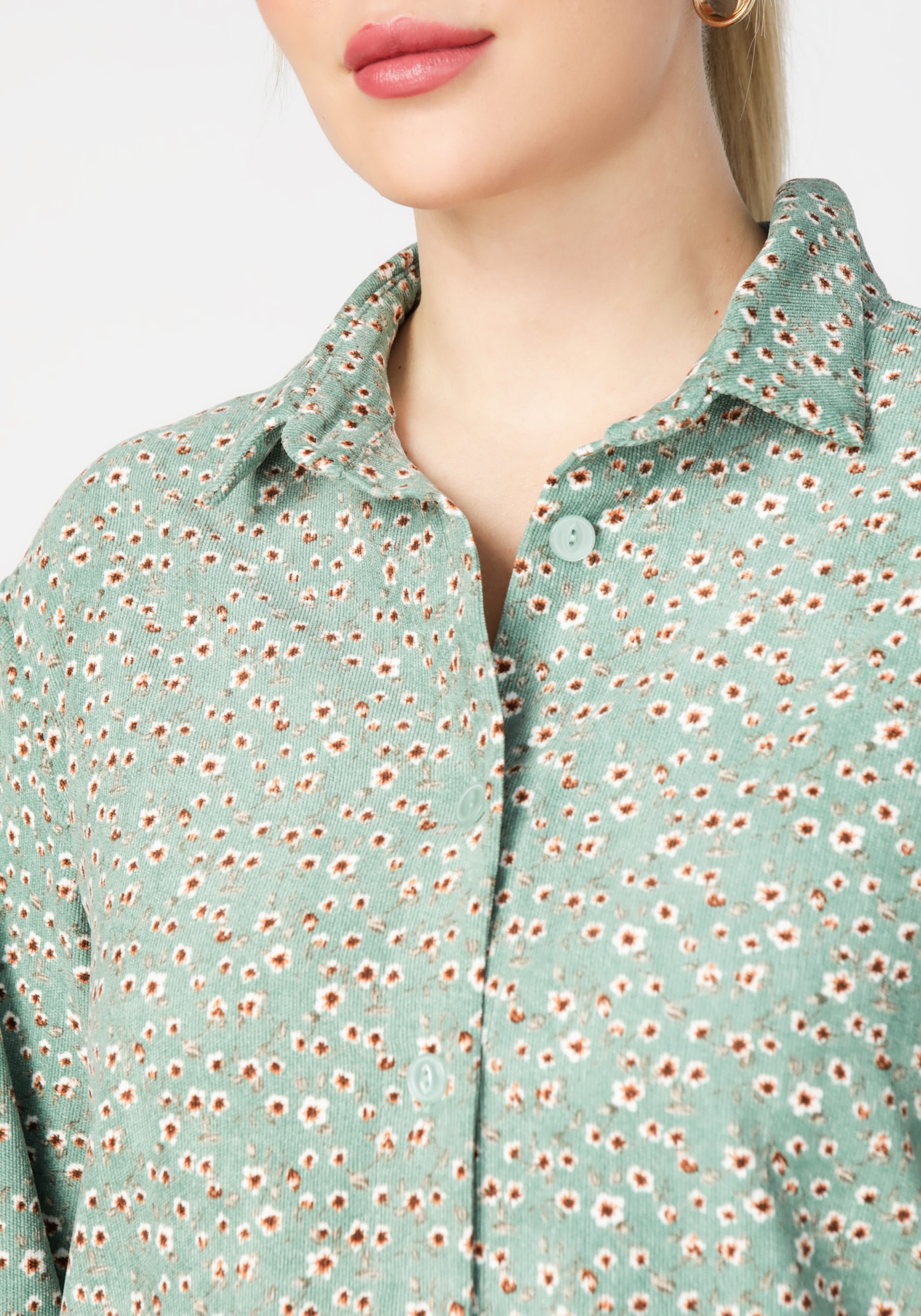 Рубашка "Чарующий взгляд", цвет зеленый, размер 46-48 - фото 9