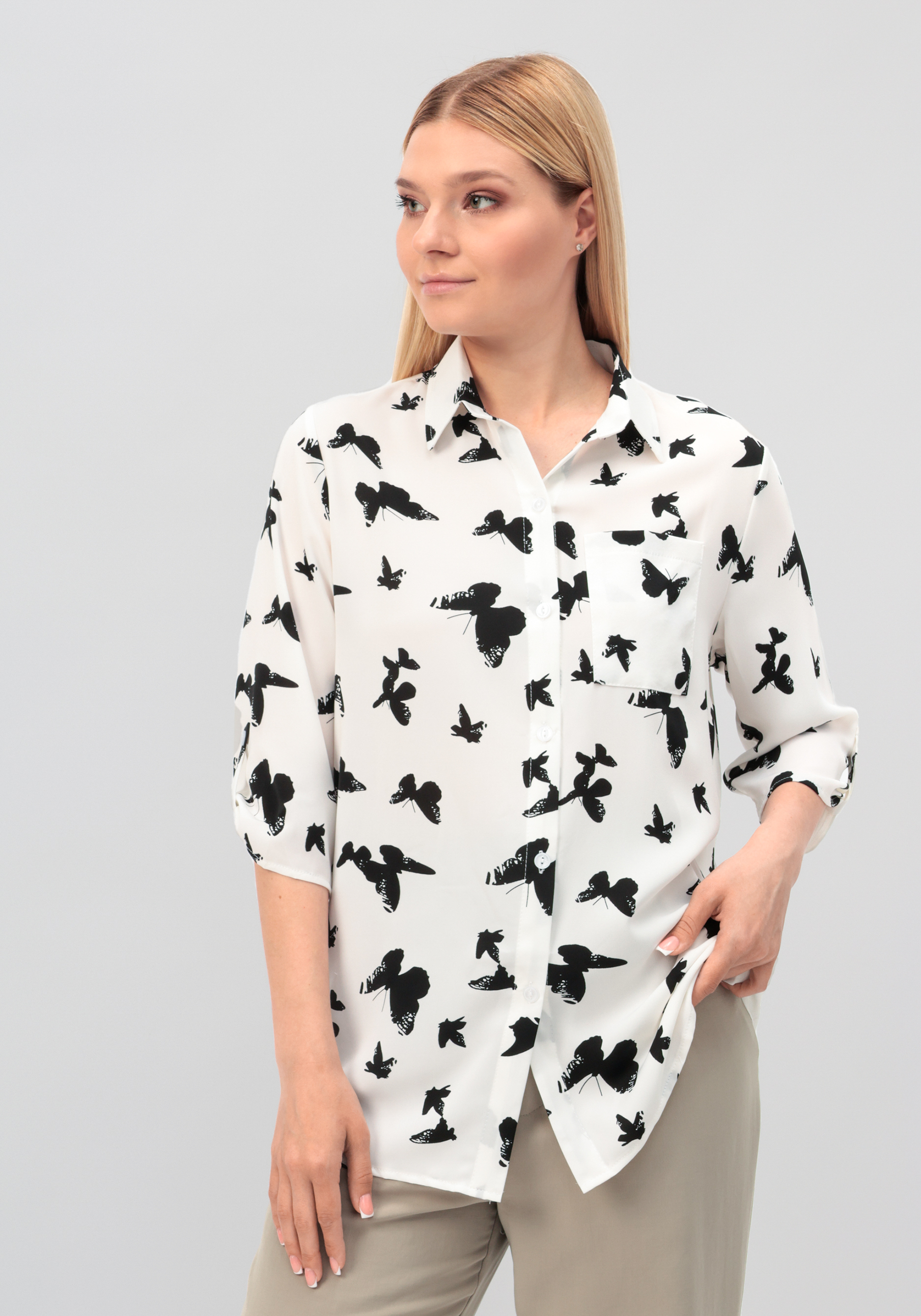 Рубашка "Аделина" Vittori Vi, размер 54, цвет белый