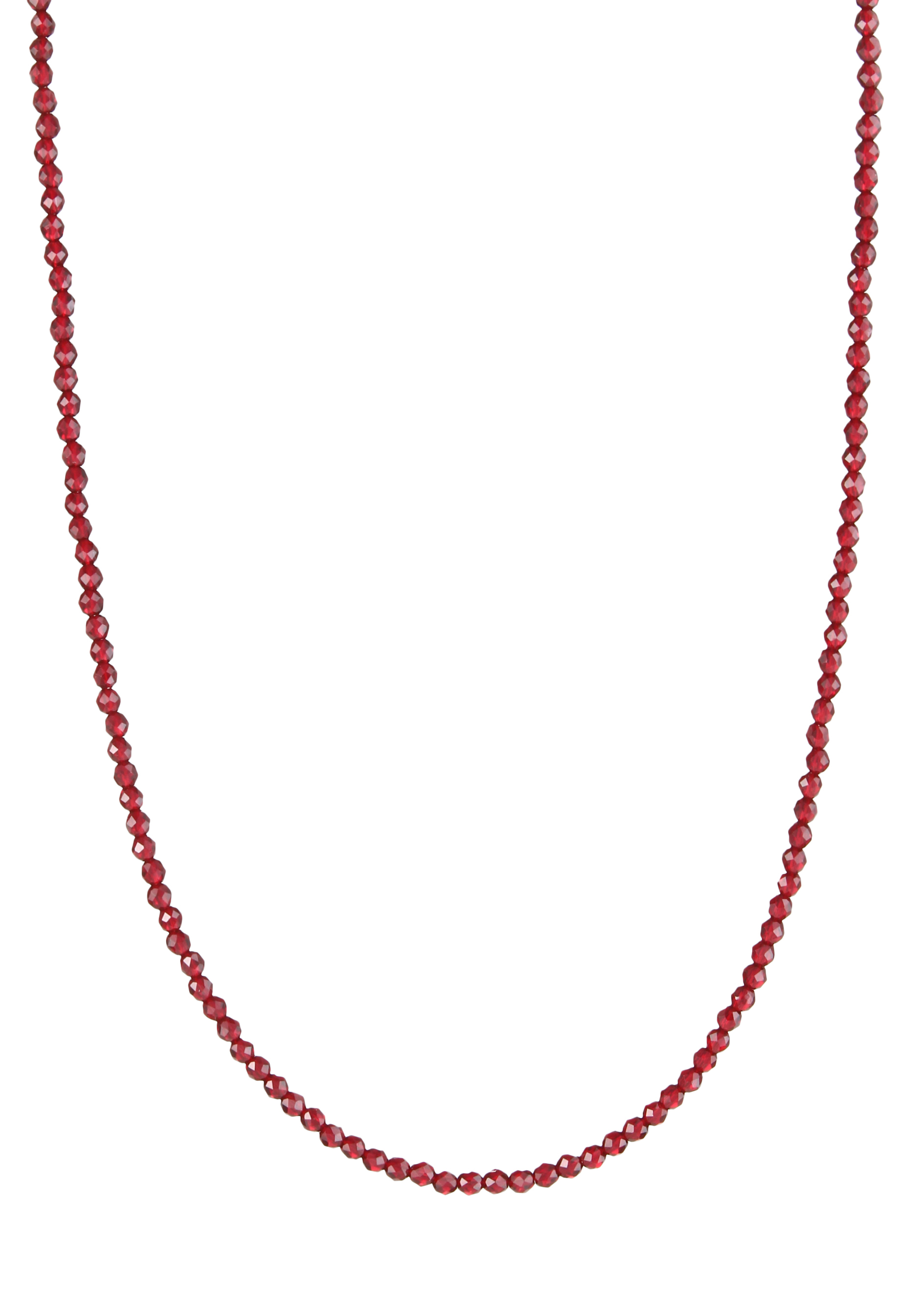 Колье "Гранатовое очарование" Каменная сказка, цвет бордовый, размер 48