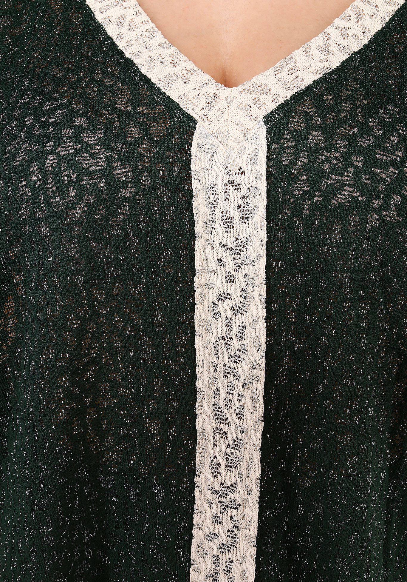 Блуза с удлиненной спинкой и блеском GalaGrosso, размер 50, цвет терракотовый - фото 5