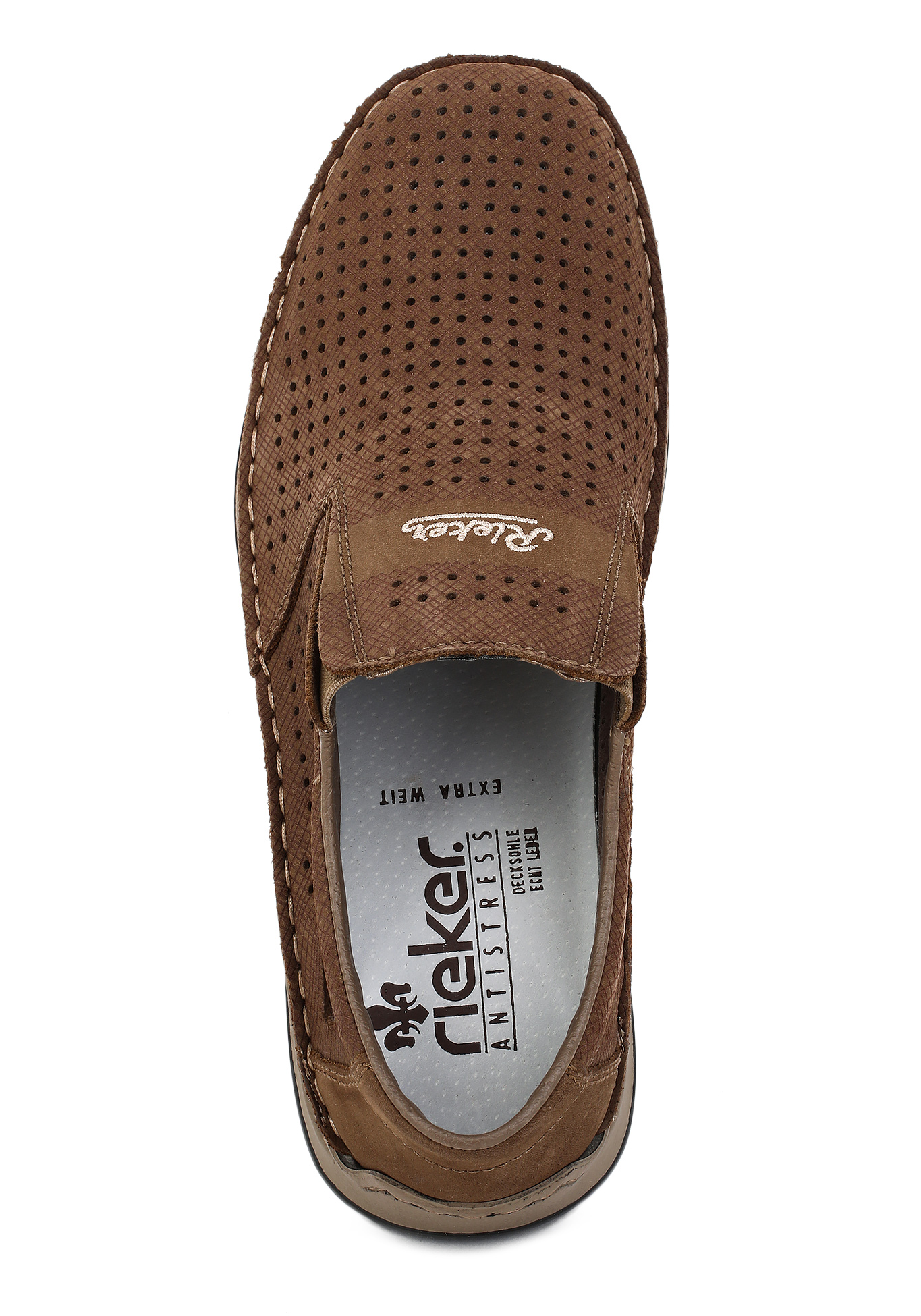 Туфли летние мужские "Роберто" Rieker, размер 45, цвет бежевый - фото 4