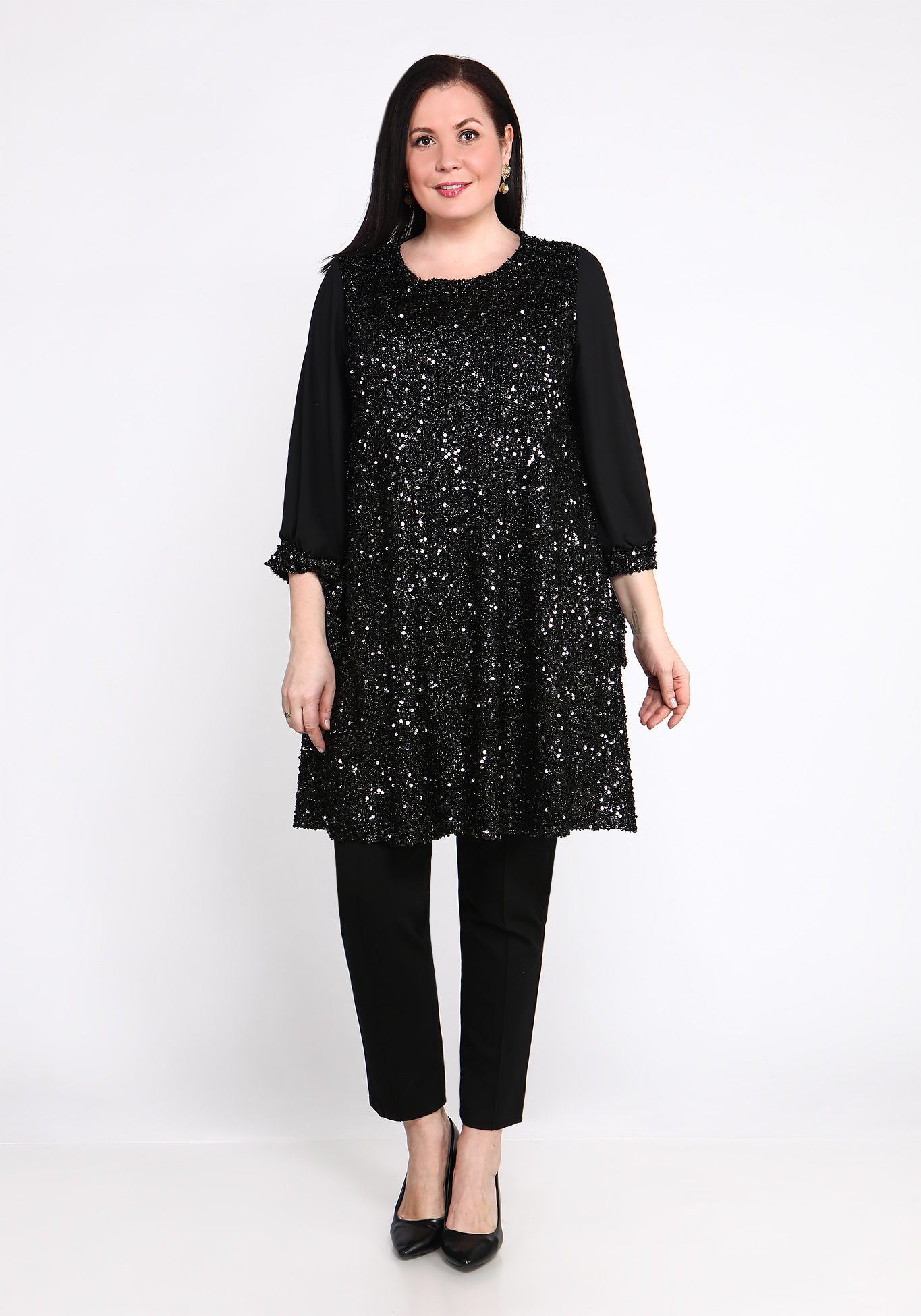 Платье "Сияние звезд" Lomara, размер 48, цвет чёрный - фото 2