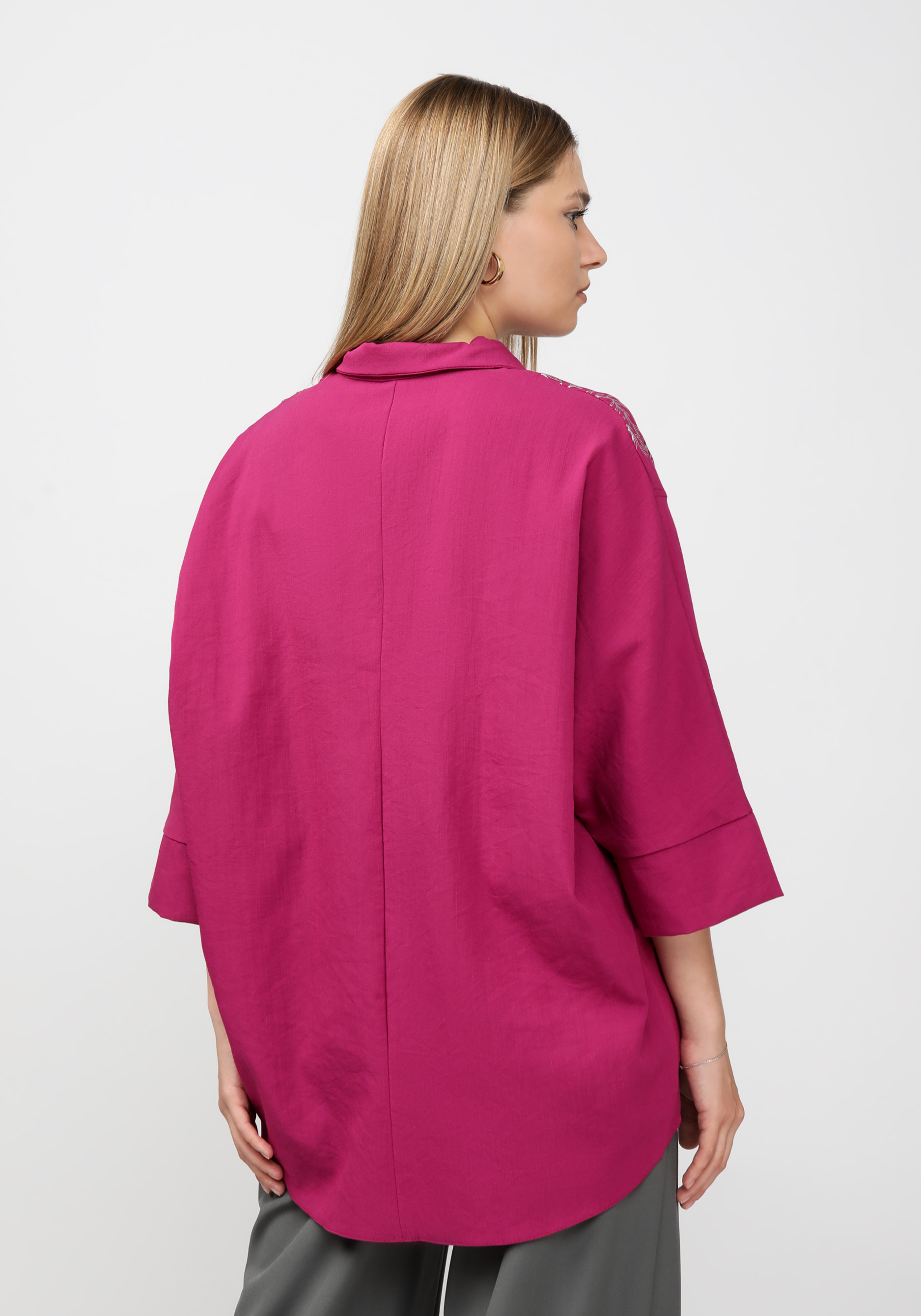Блуза "Люнега" Vittori Vi, цвет бордовый, размер 56 - фото 8