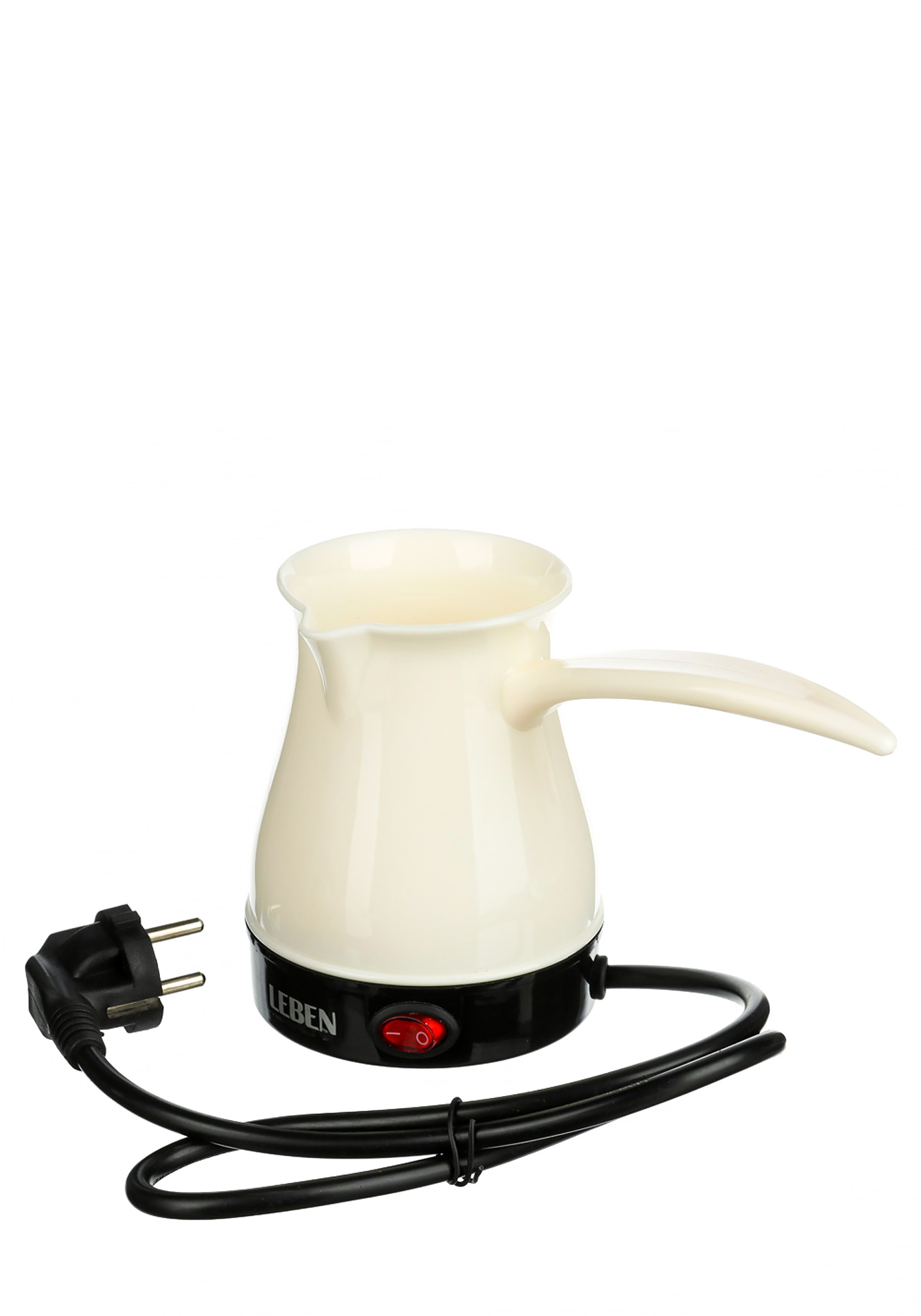 Турка электрическая с выключателем LEBEN, цвет молочный - фото 2