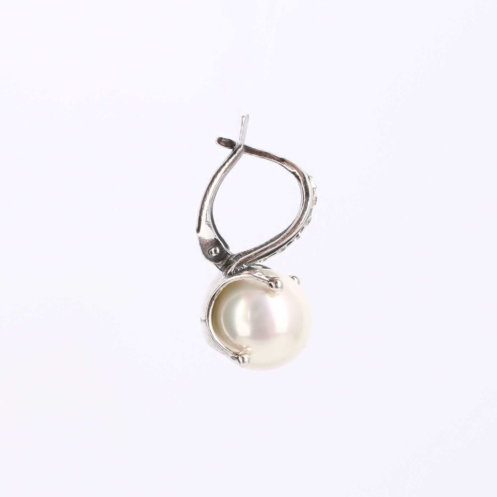 Набор серьги+кольцо "Адриана" Maria Muzio, размер 18, цвет белый классика - фото 9