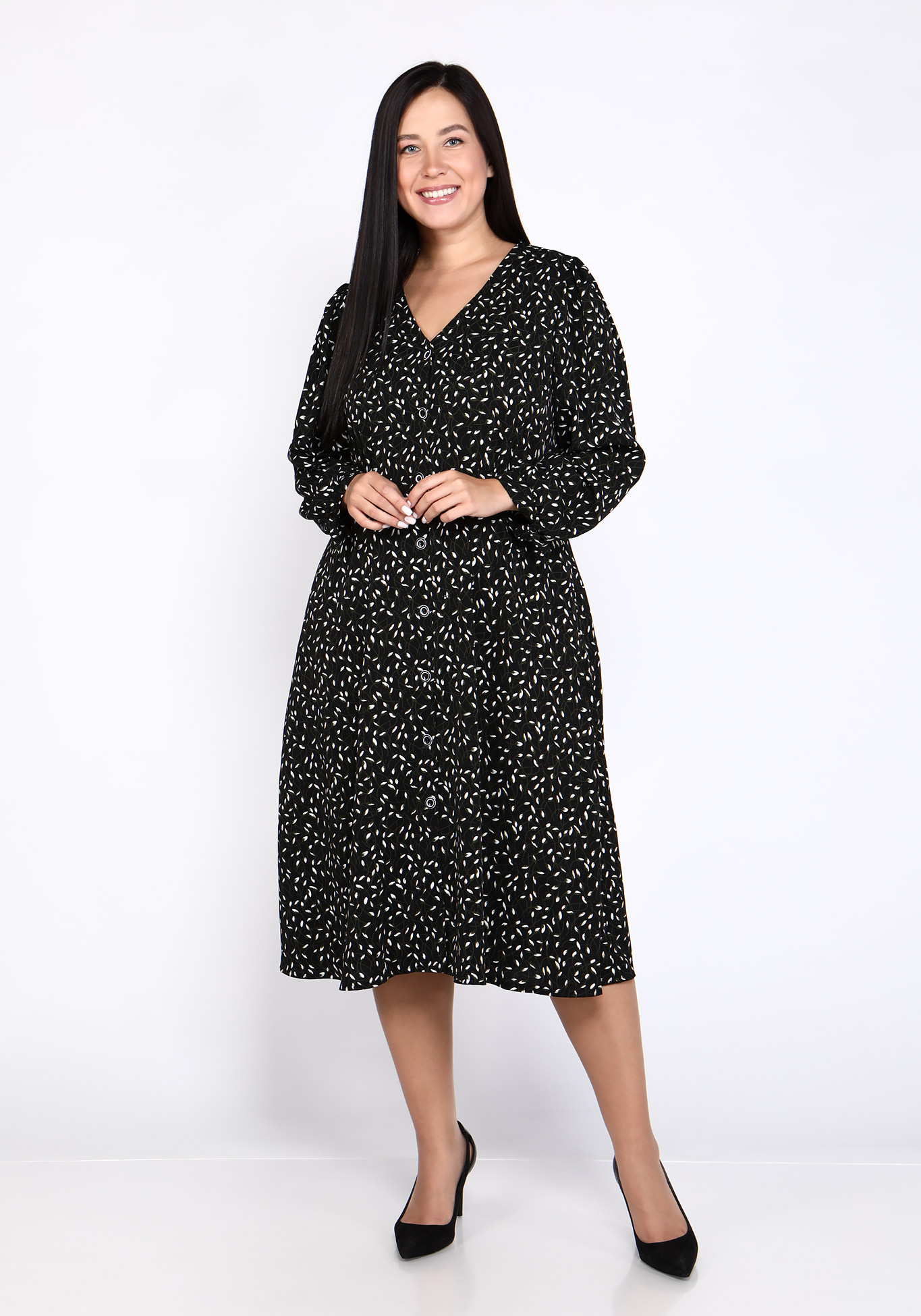 Платье "Ясный день" Bianka Modeno, размер 48, цвет черный - фото 2