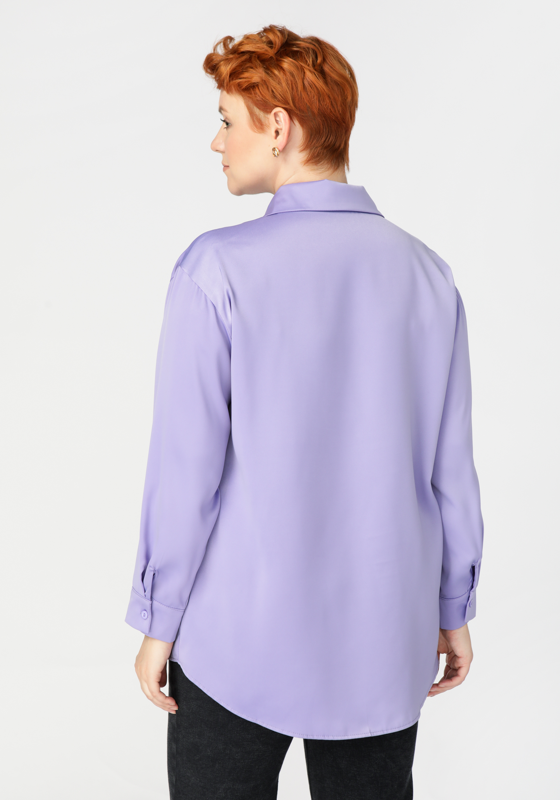 Блуза женская «Вероника», цвет сиреневый, размер 56 - фото 3