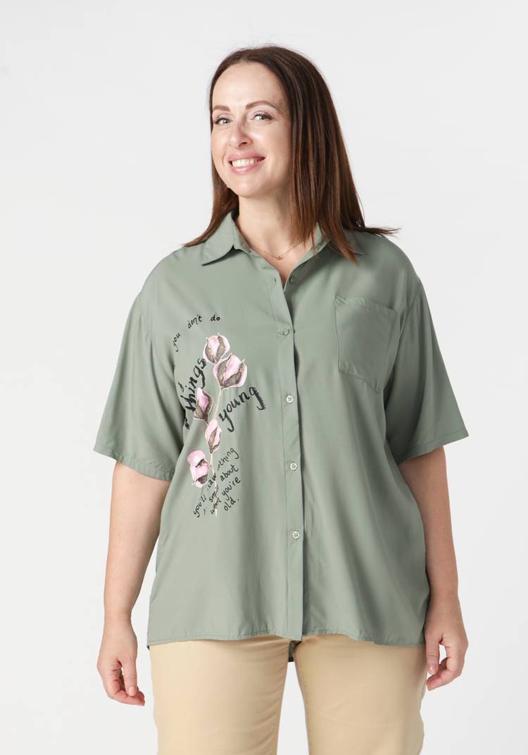 Блуза с коротким рукавом Отличная идея шир.  750, рис. 1