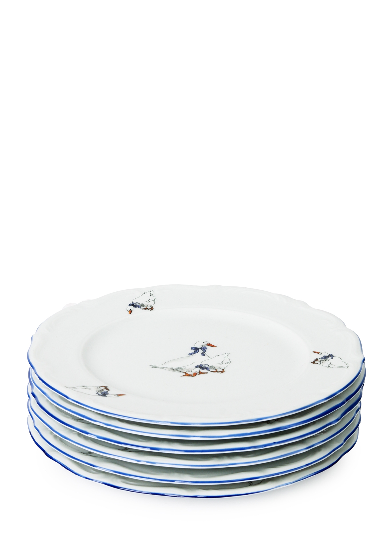 Набор плоских тарелок из чешского фарфора набор плоских тарелок из чешского фарфора