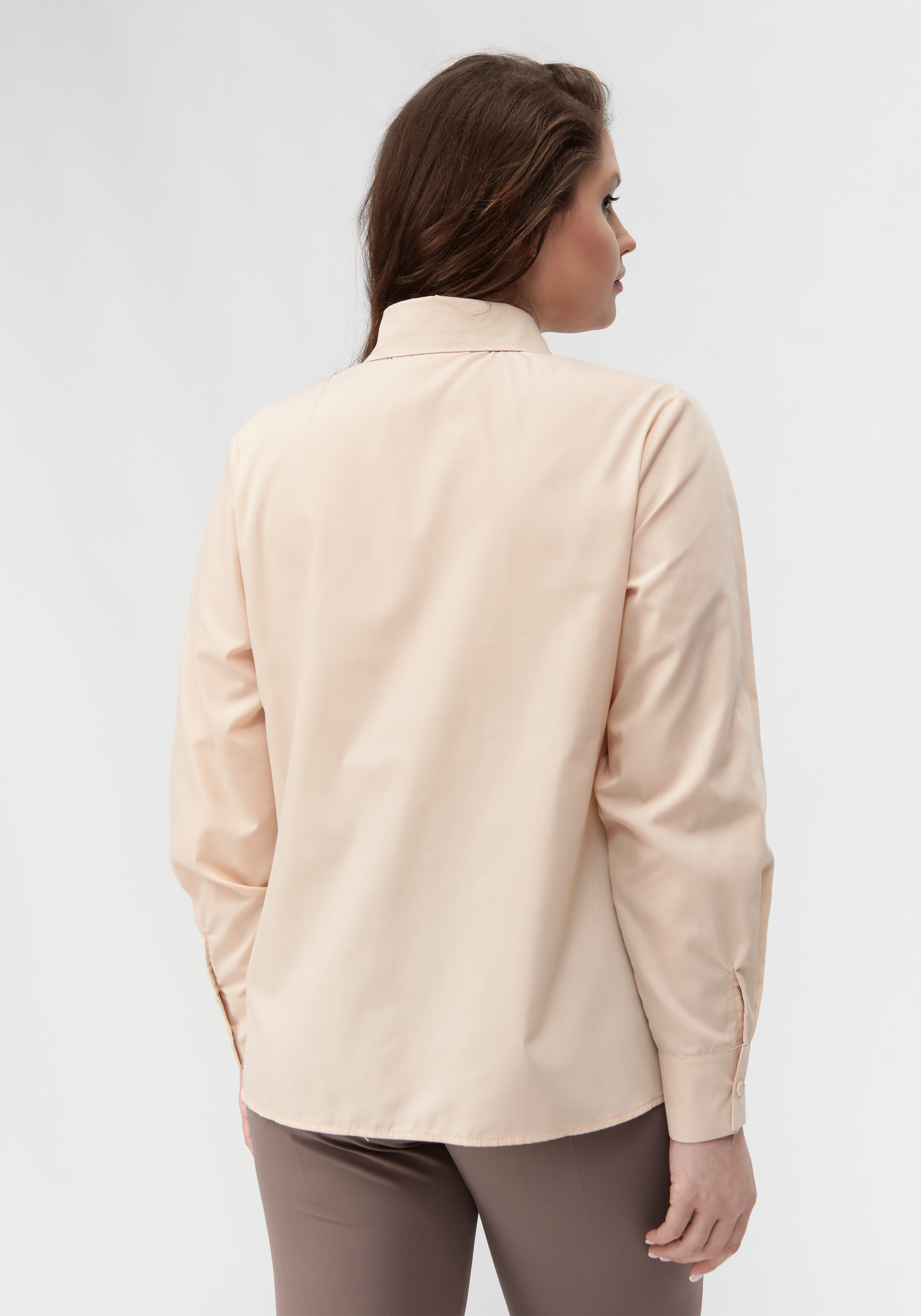 Блуза с имитацией жилетки свободного кроя VeraVo, размер 54, цвет бежевый - фото 9