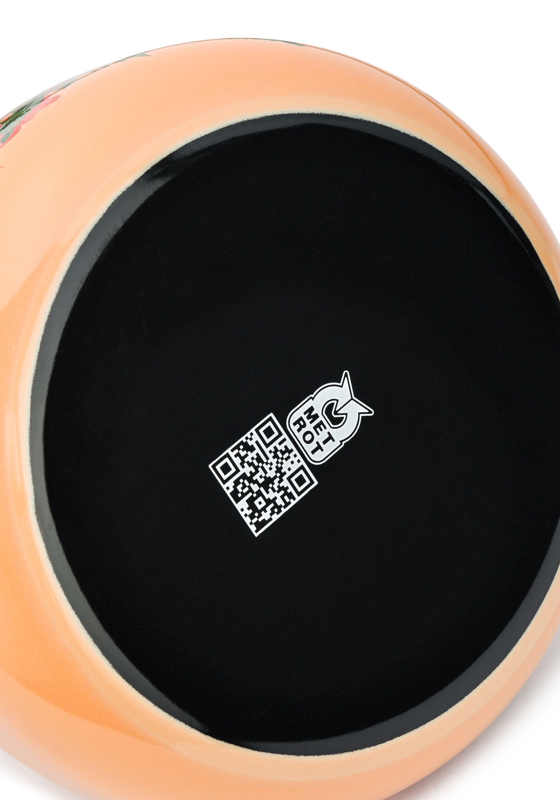 Чайник эмалированный "Маки" со свистком Metrot, цвет оранжевый - фото 4