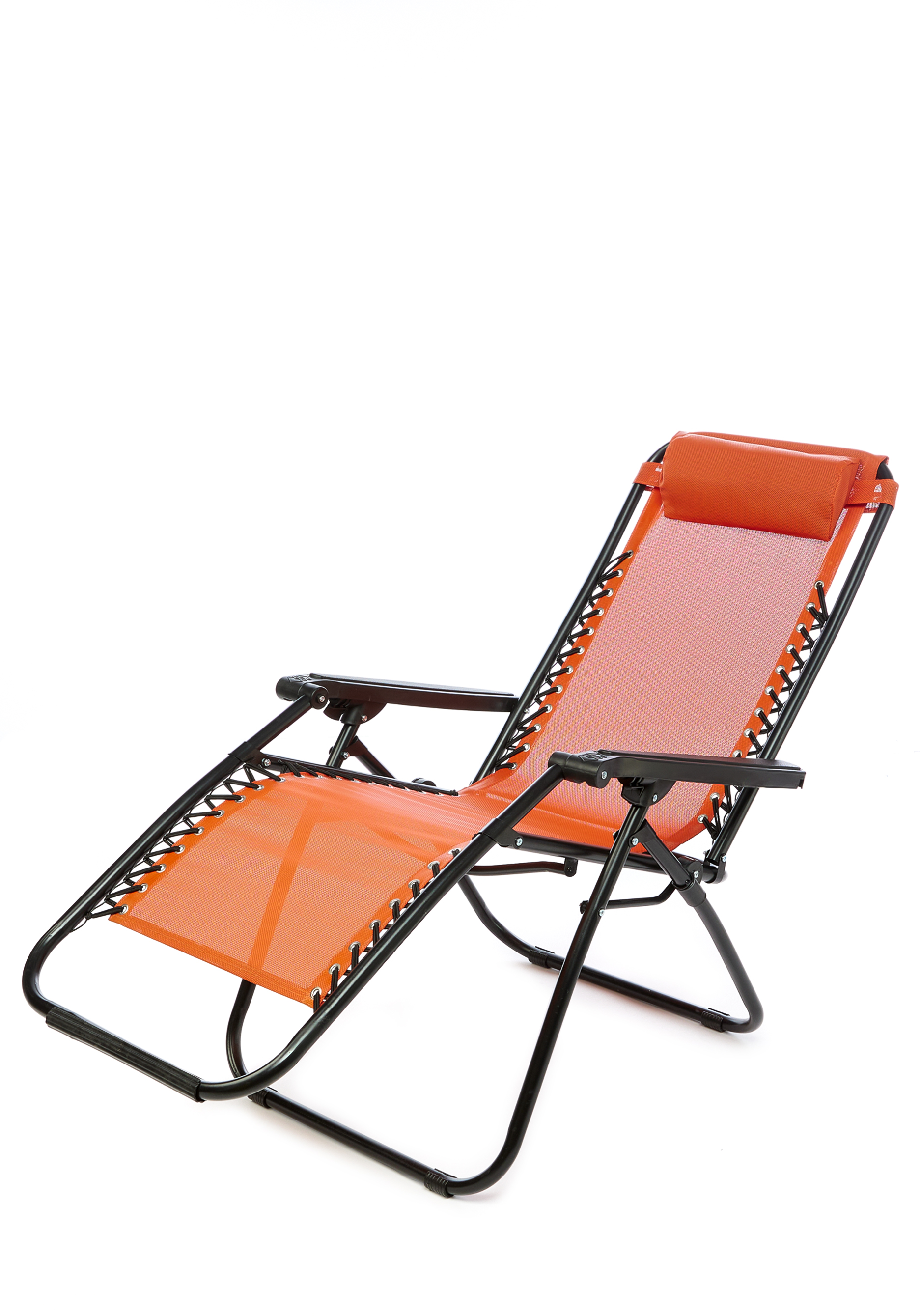 Кресло-шезлонг складное, цвет оранжевый - фото 8