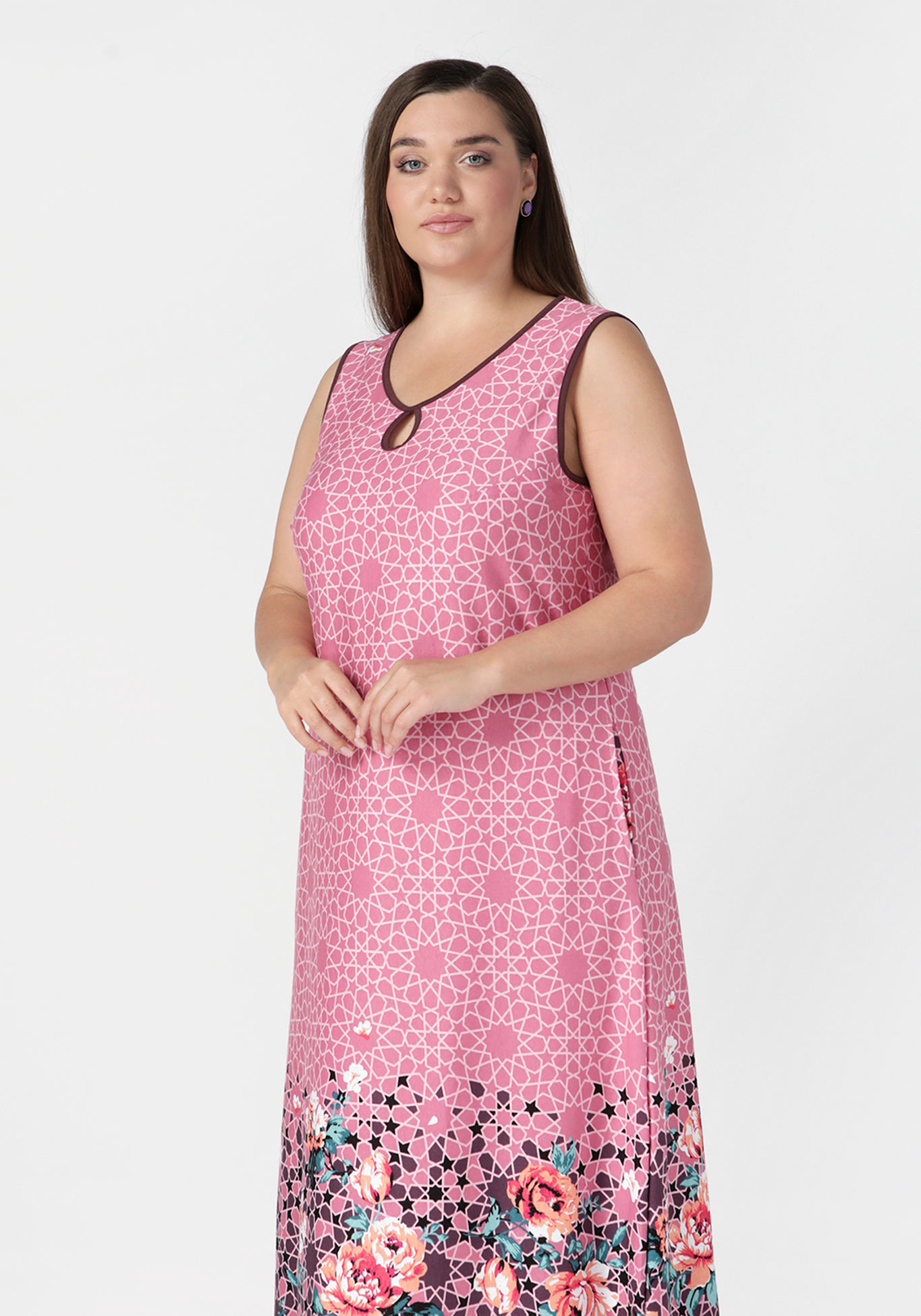Платье на широких бретелях "Агнес" Алтекс, размер 46, цвет розовый - фото 8