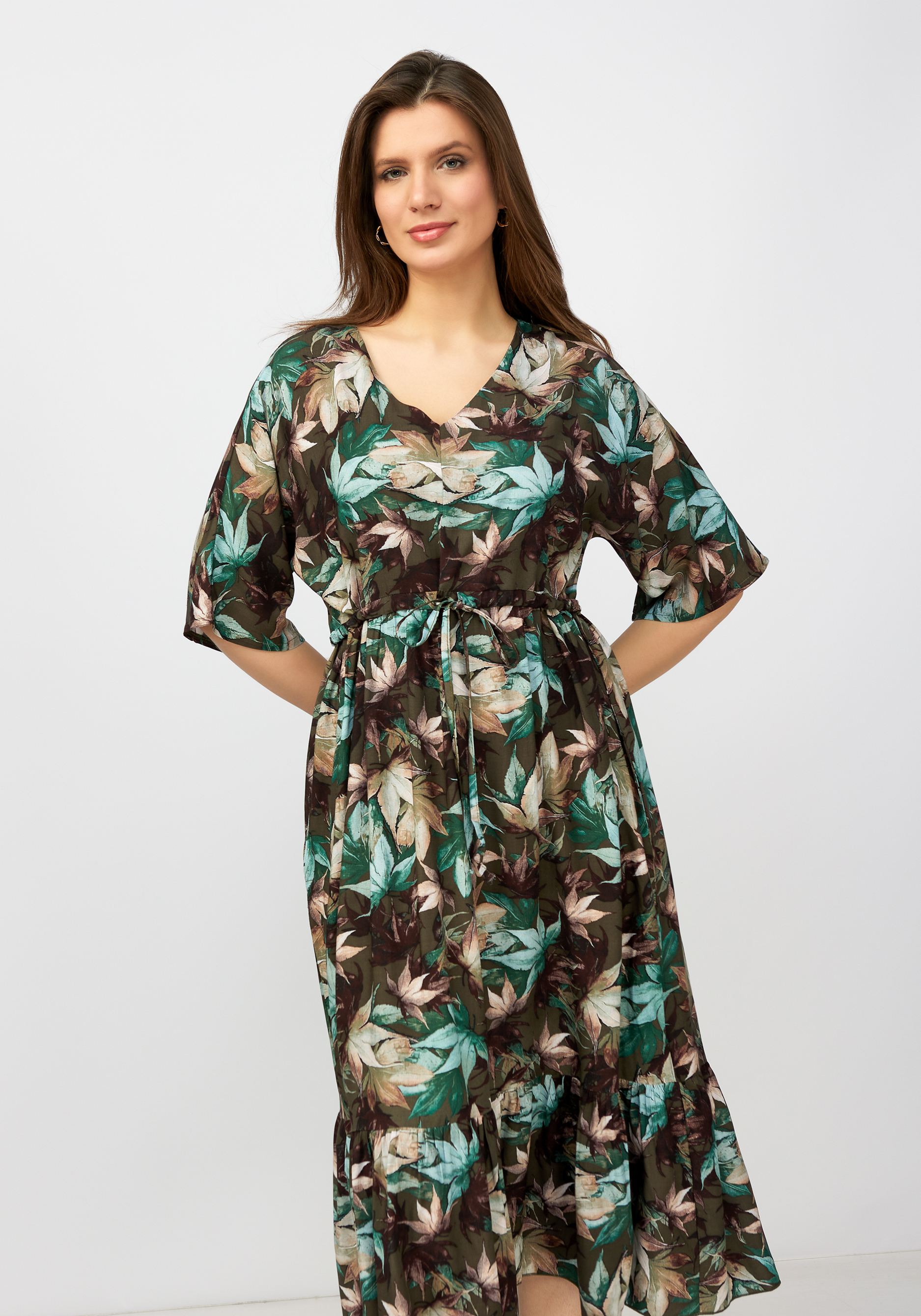 Платье женское "Лейла" Синель, размер 60, цвет мультиколор - фото 3