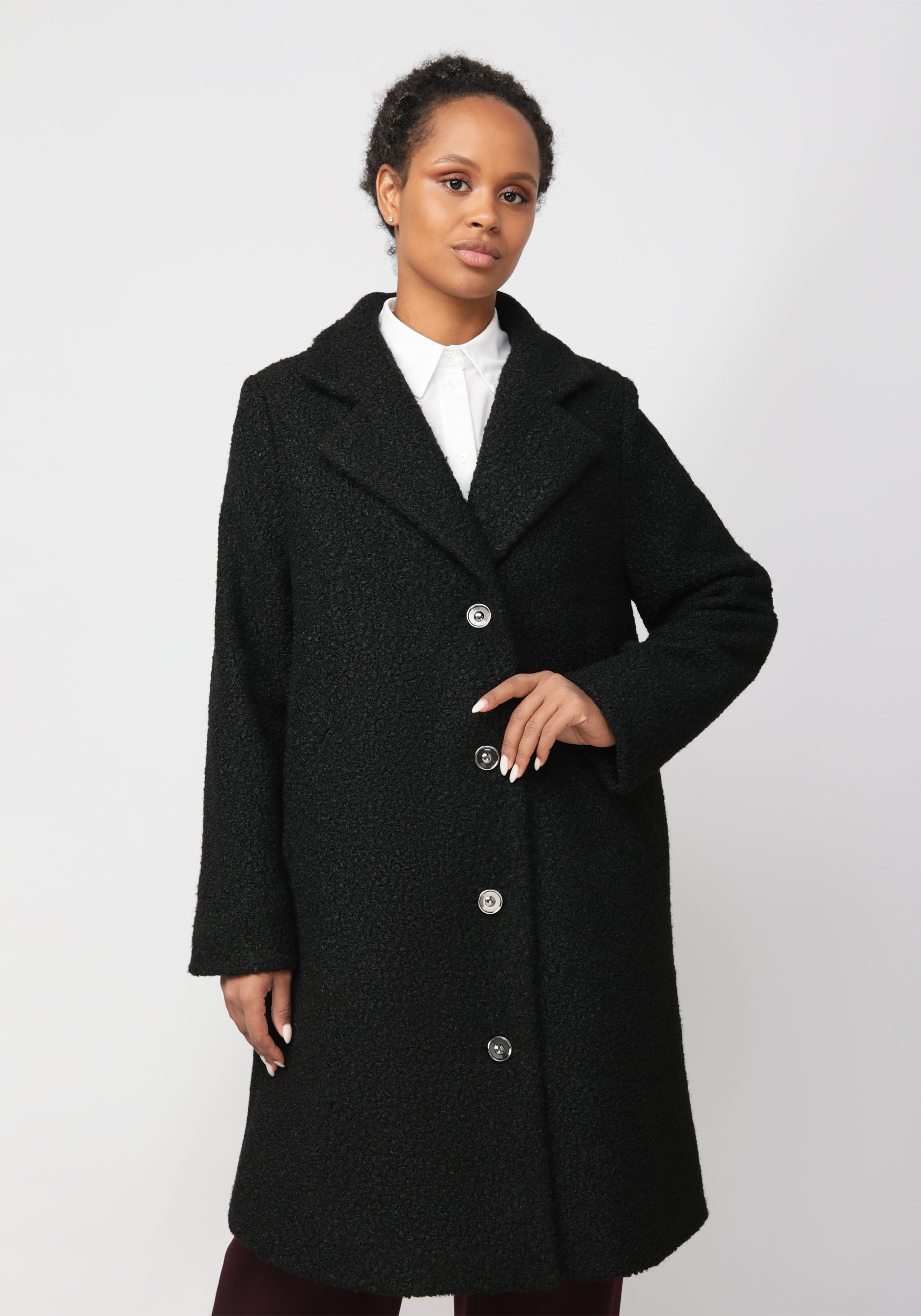 Пальто "Клоди" ZORY, цвет черный, размер 56-58