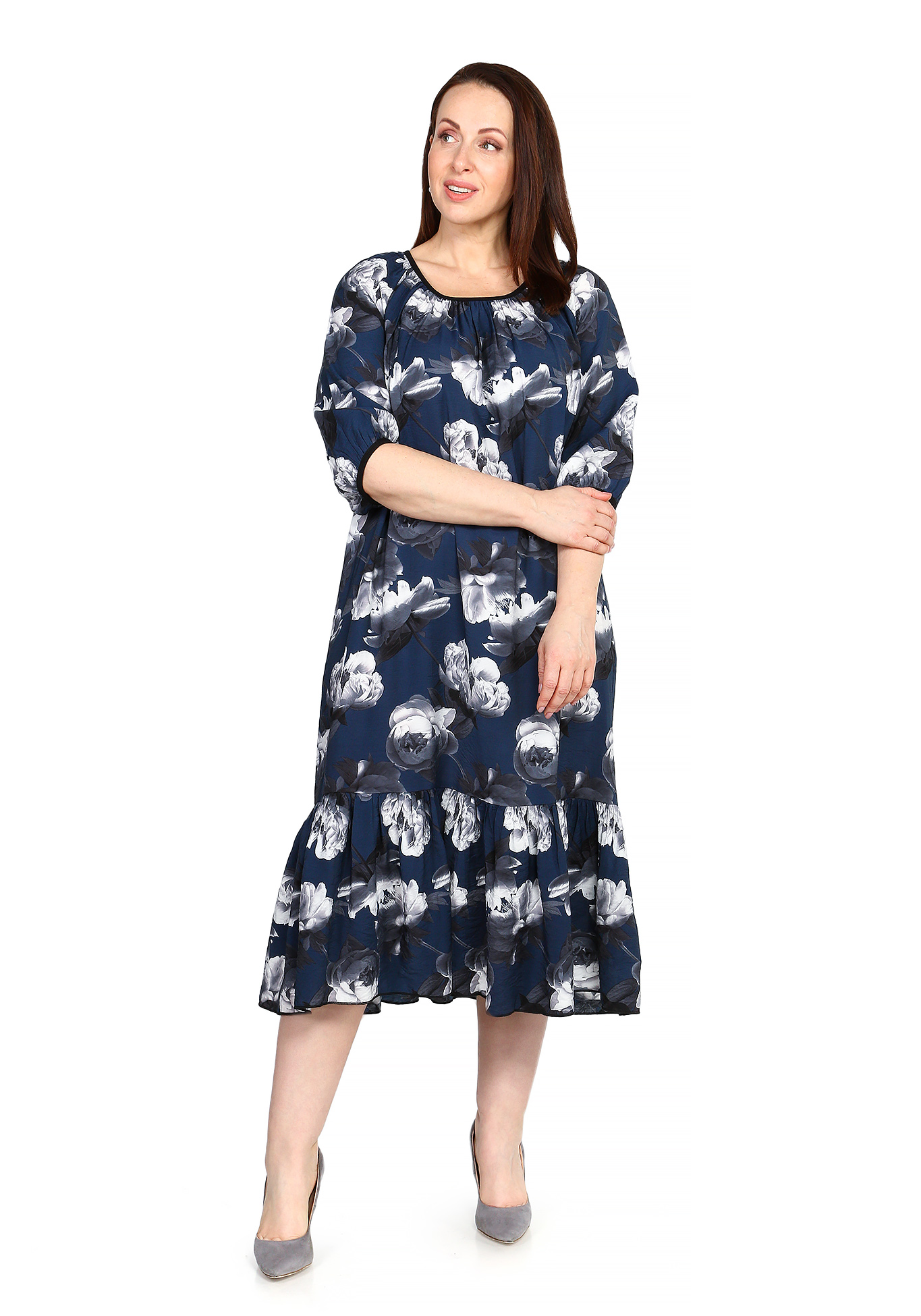 Платье Нежные Цветы Синель, размер 48 - фото 2