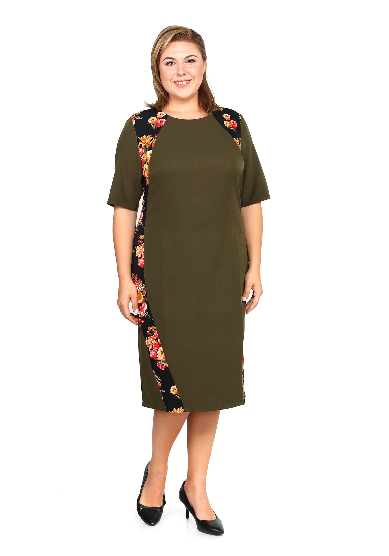 Платье "Цветочные линии" Bianka Modeno, размер 50 - фото 2