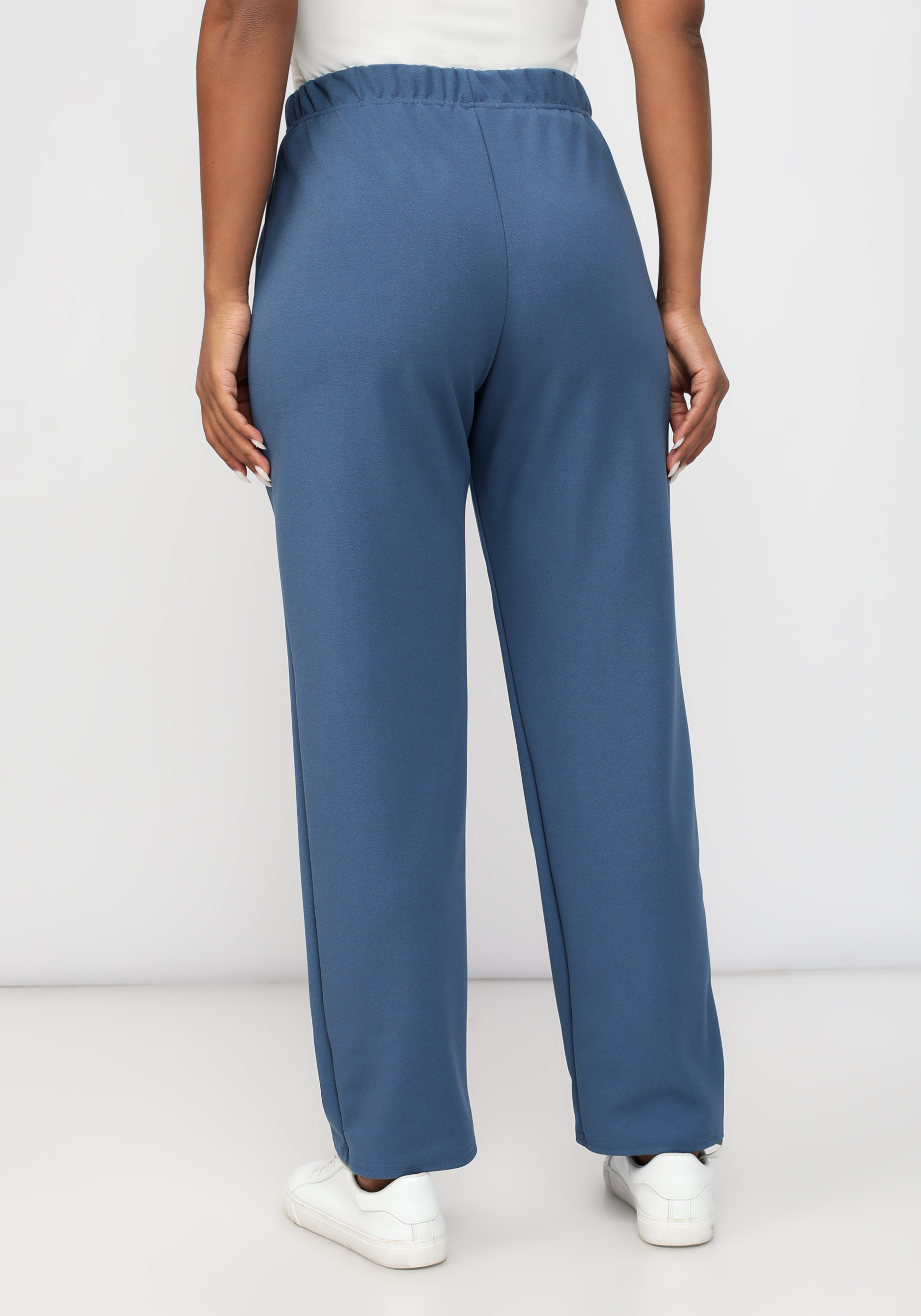 Женские брюки-стрейч "Анастасия" NATALI, цвет синий, размер 48 - фото 8
