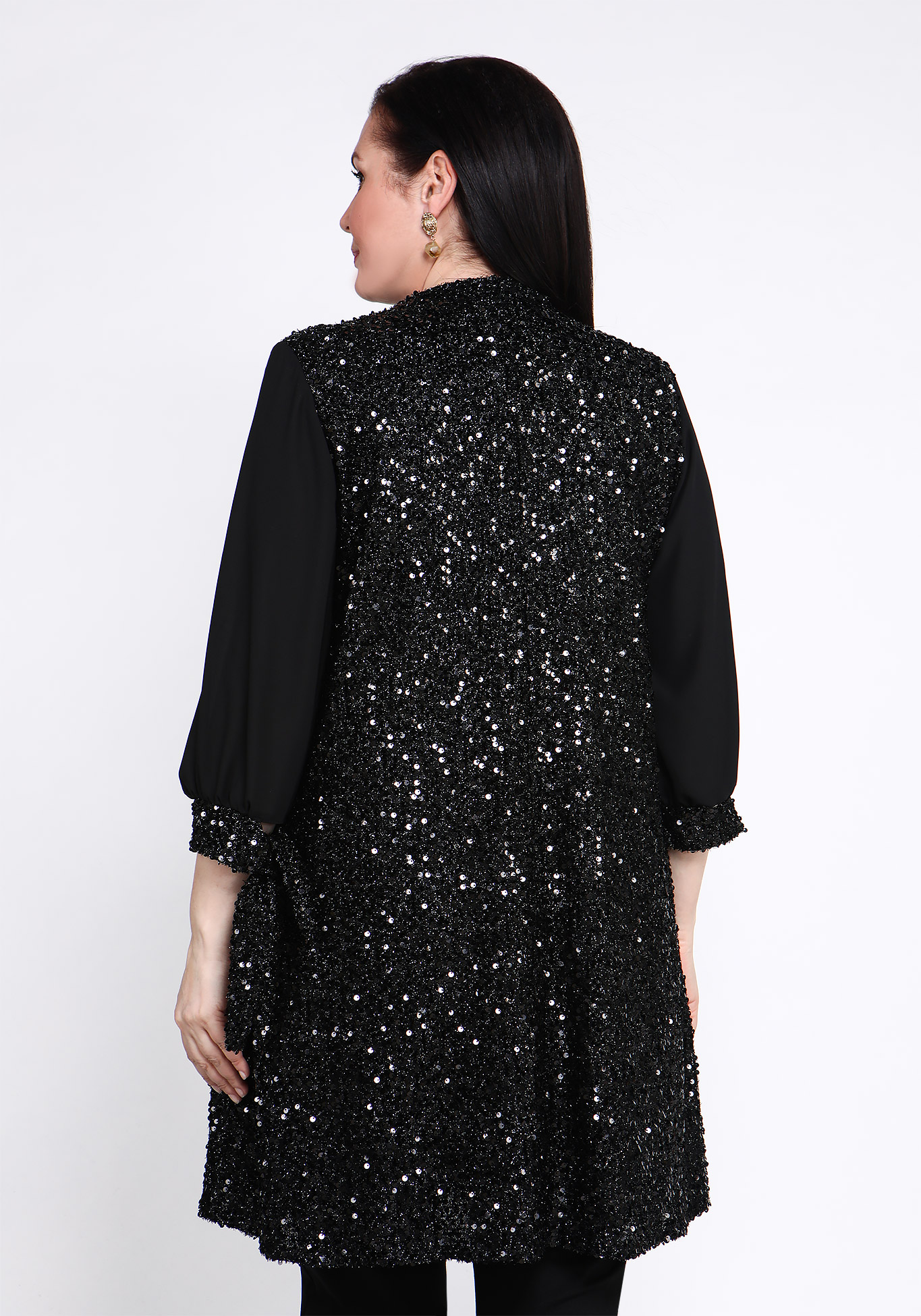 Платье "Сияние звезд" Lomara, размер 48, цвет чёрный - фото 4