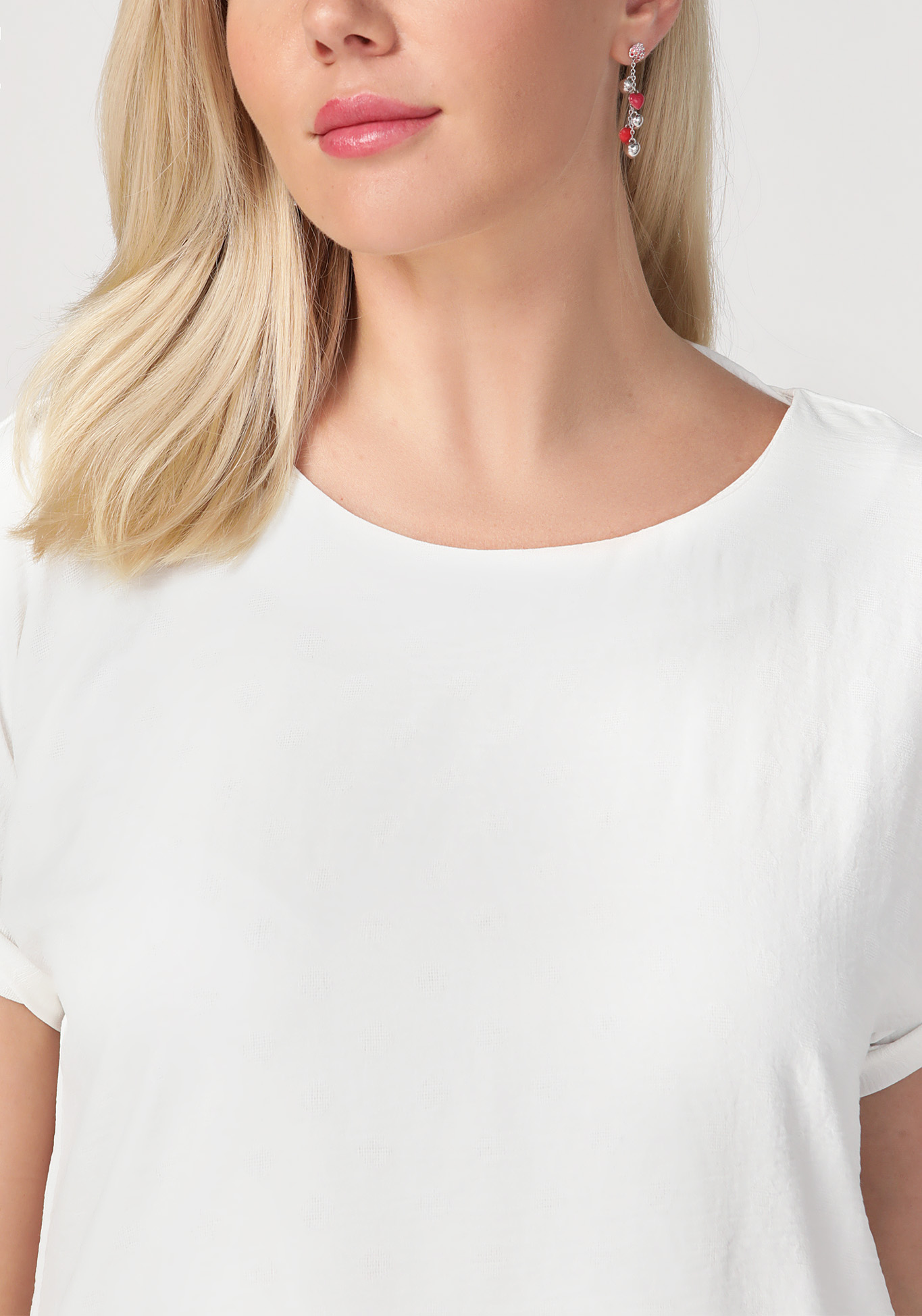 Блуза "Чистая любовь", цвет белый, размер 52 - фото 4