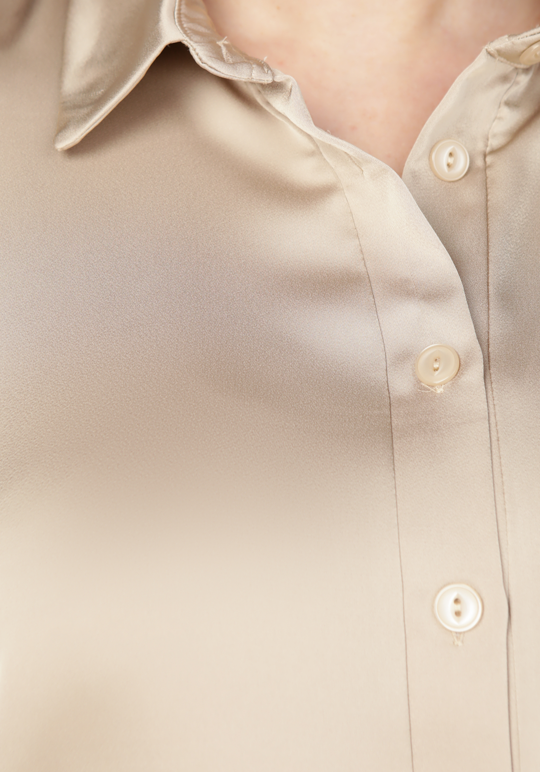 Блуза на пуговицах с рукавом на манжете VeraVo, цвет бежевый, размер 50 - фото 10